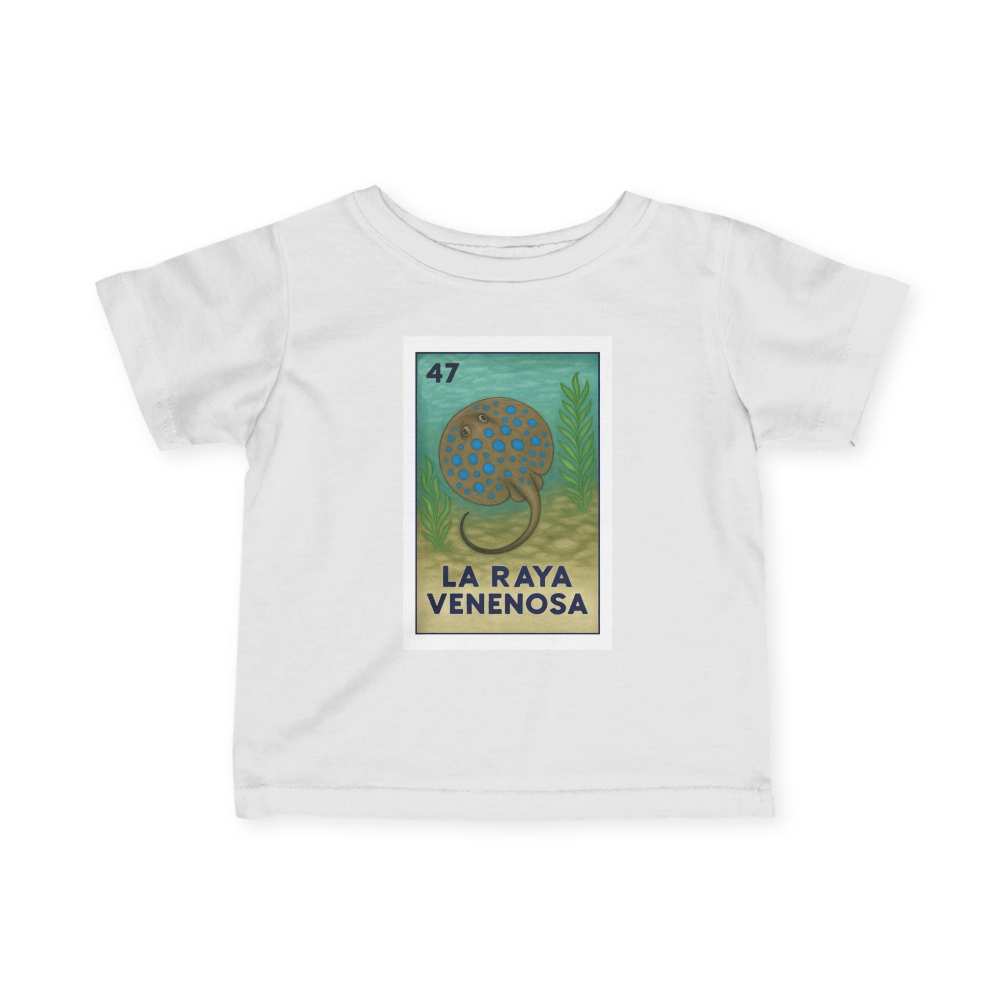 Stingray Lotería infant cotton t-shirt image 18