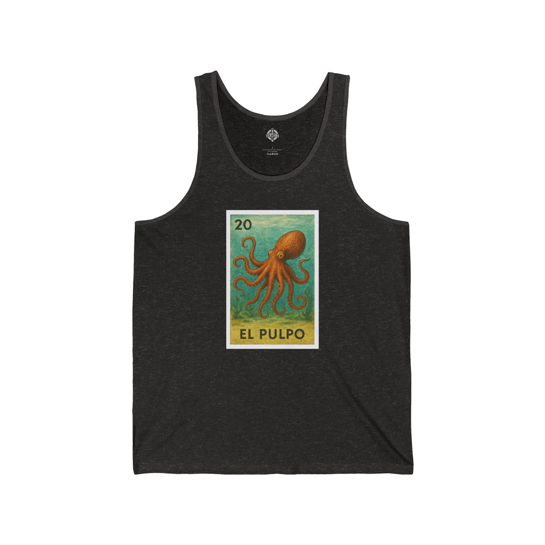 Octopus Lotería - Cotton Jersey Tank Top Unisex (El Pulpo)
