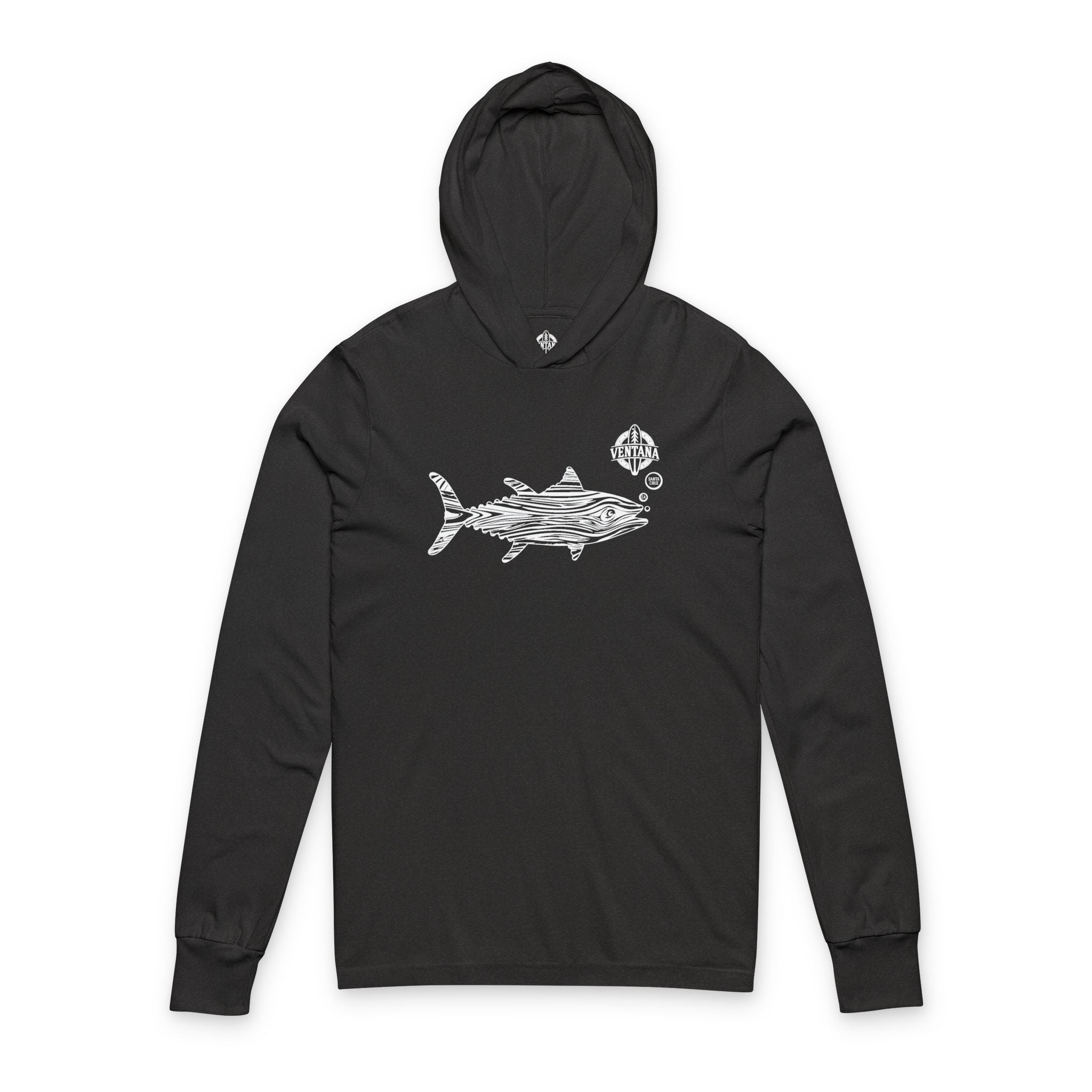 Ventana Wooden Tuna cotton hooded long sleeve t-shirt image 5