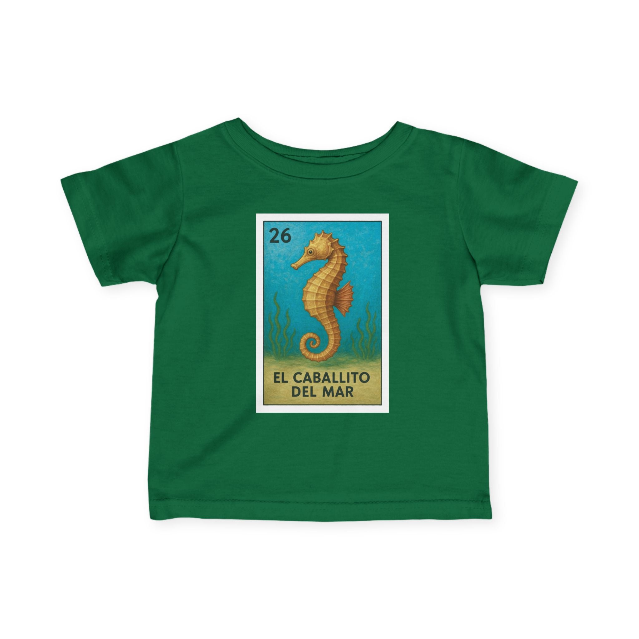Seahorse Lotería infant cotton t-shirt image 9