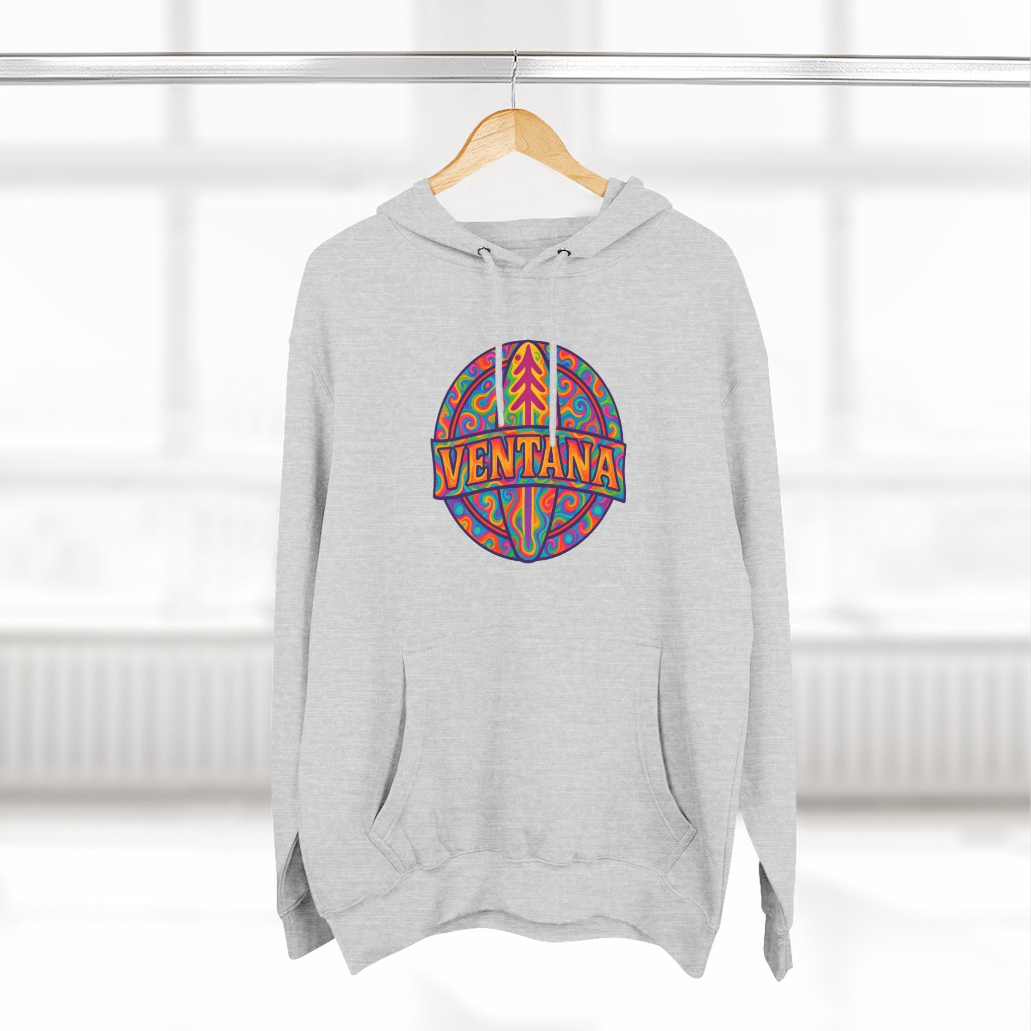 Ventana Psychedelic Treefish Logo fleece hoodie image 19