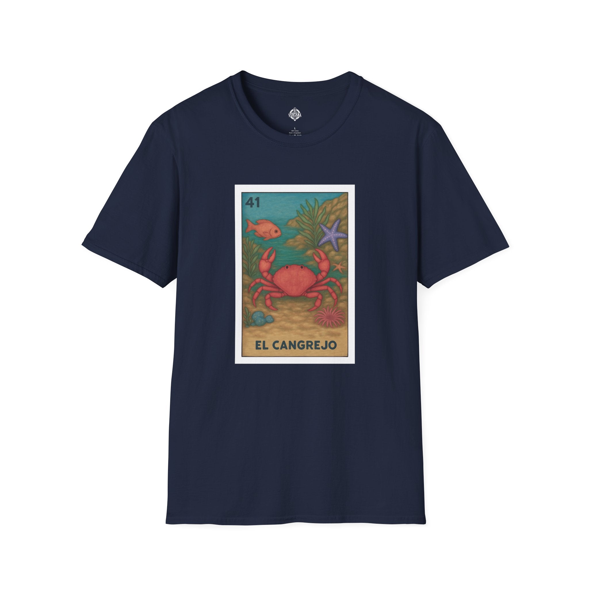 Crab Lotería cotton t-shirt image 1