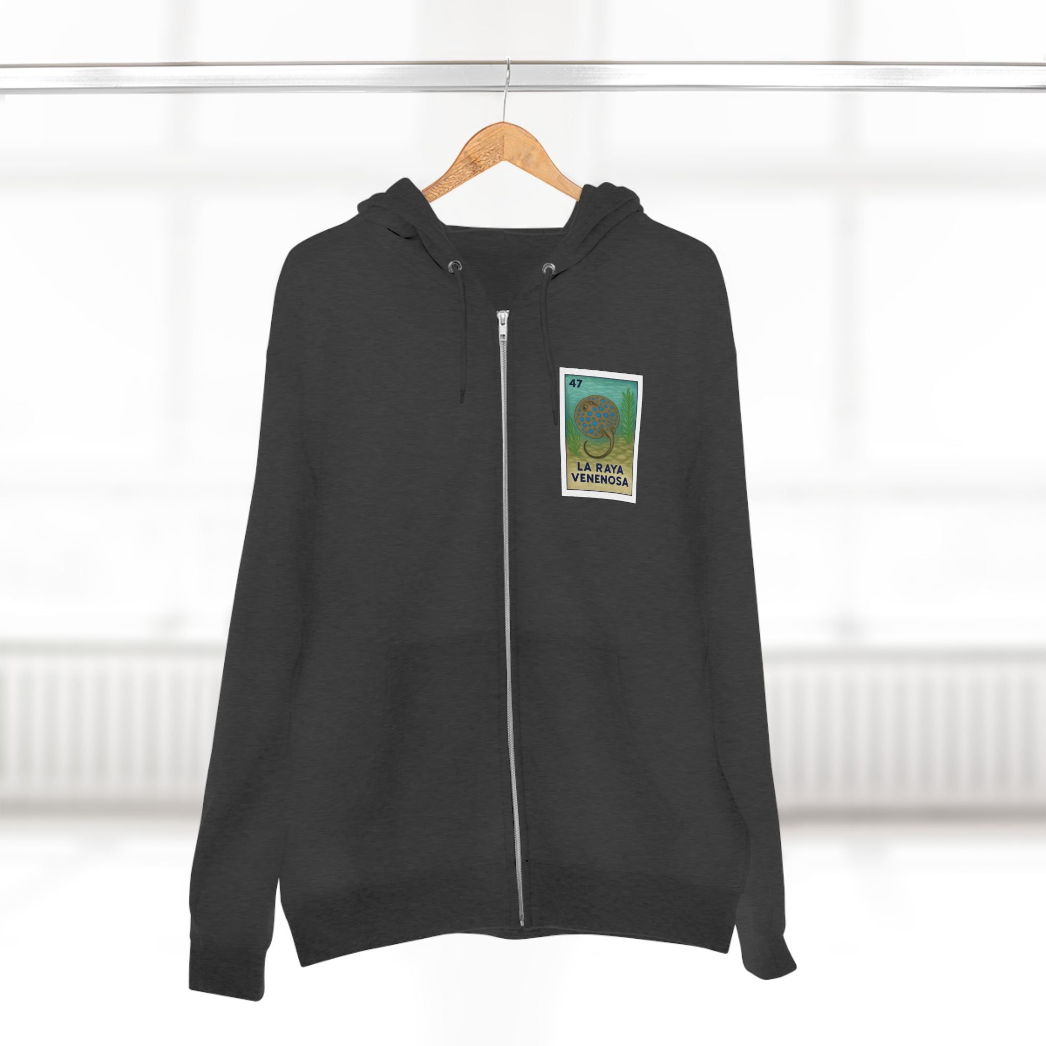 Stingray Lotería zip fleece hoodie image 14
