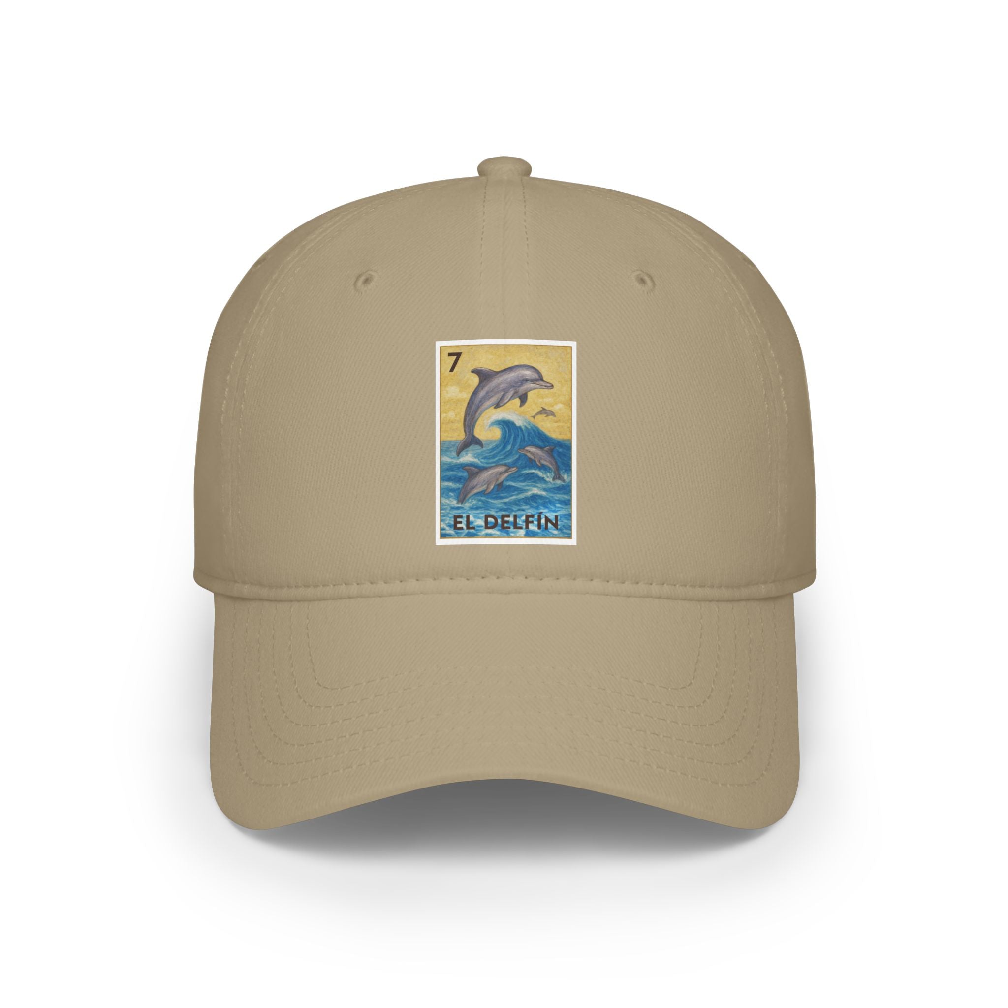 Dolphin Lotería Unisex - 100% Cotton Baseball Cap (El Delfín)