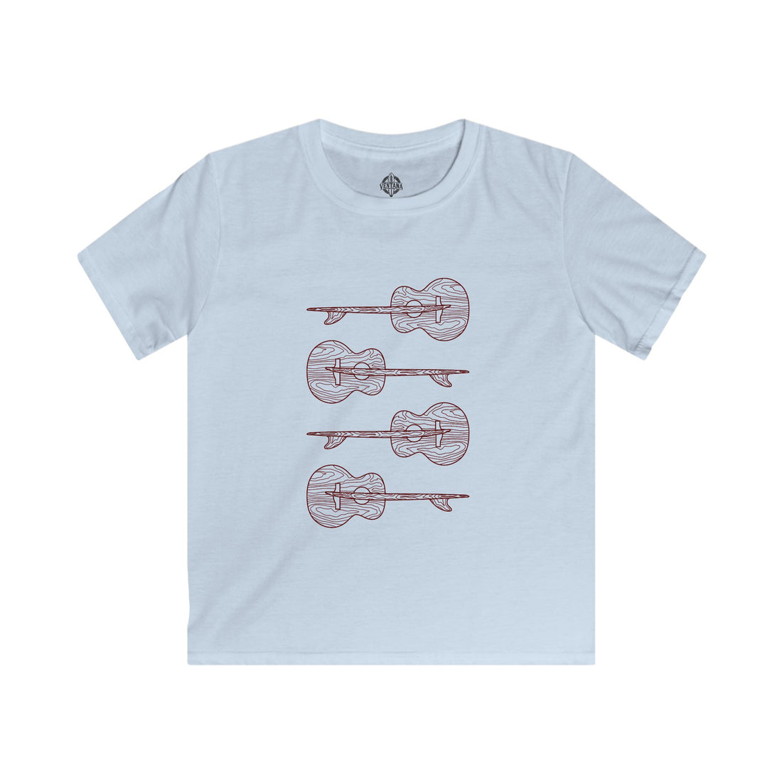 Ventana Santa Cruz Guitar Collab cotton t-shirt image 2