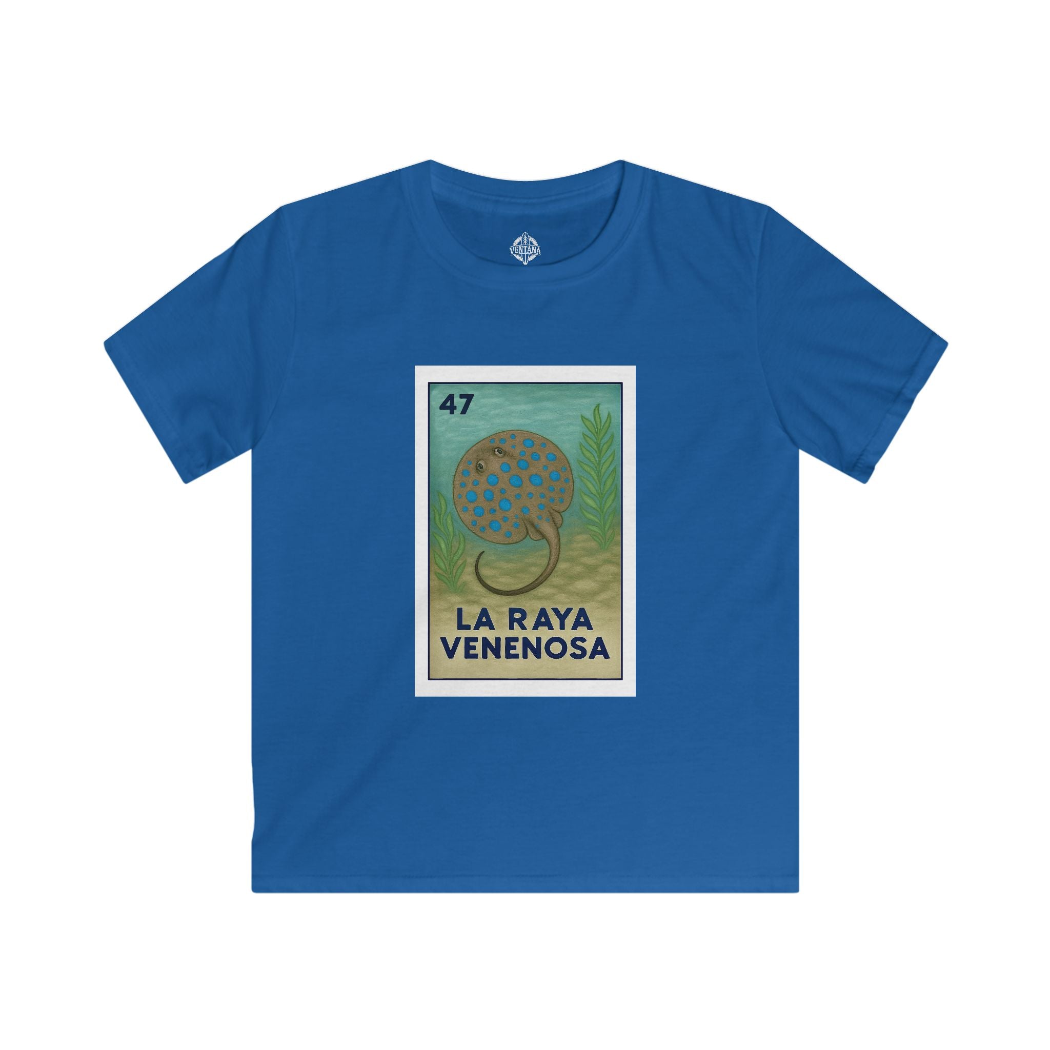 Stingray Lotería kids soft style t-shirt image 10