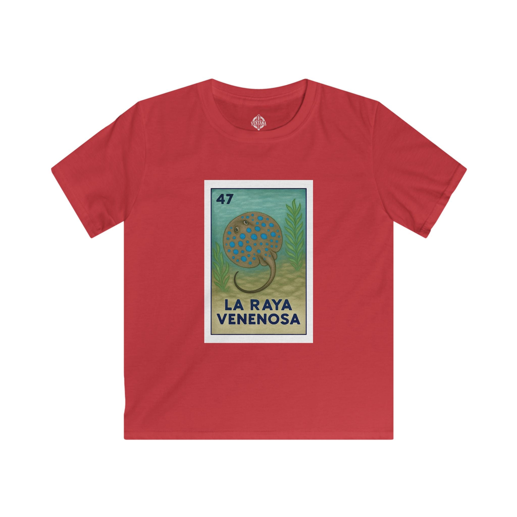 Stingray Lotería kids soft style t-shirt image 12