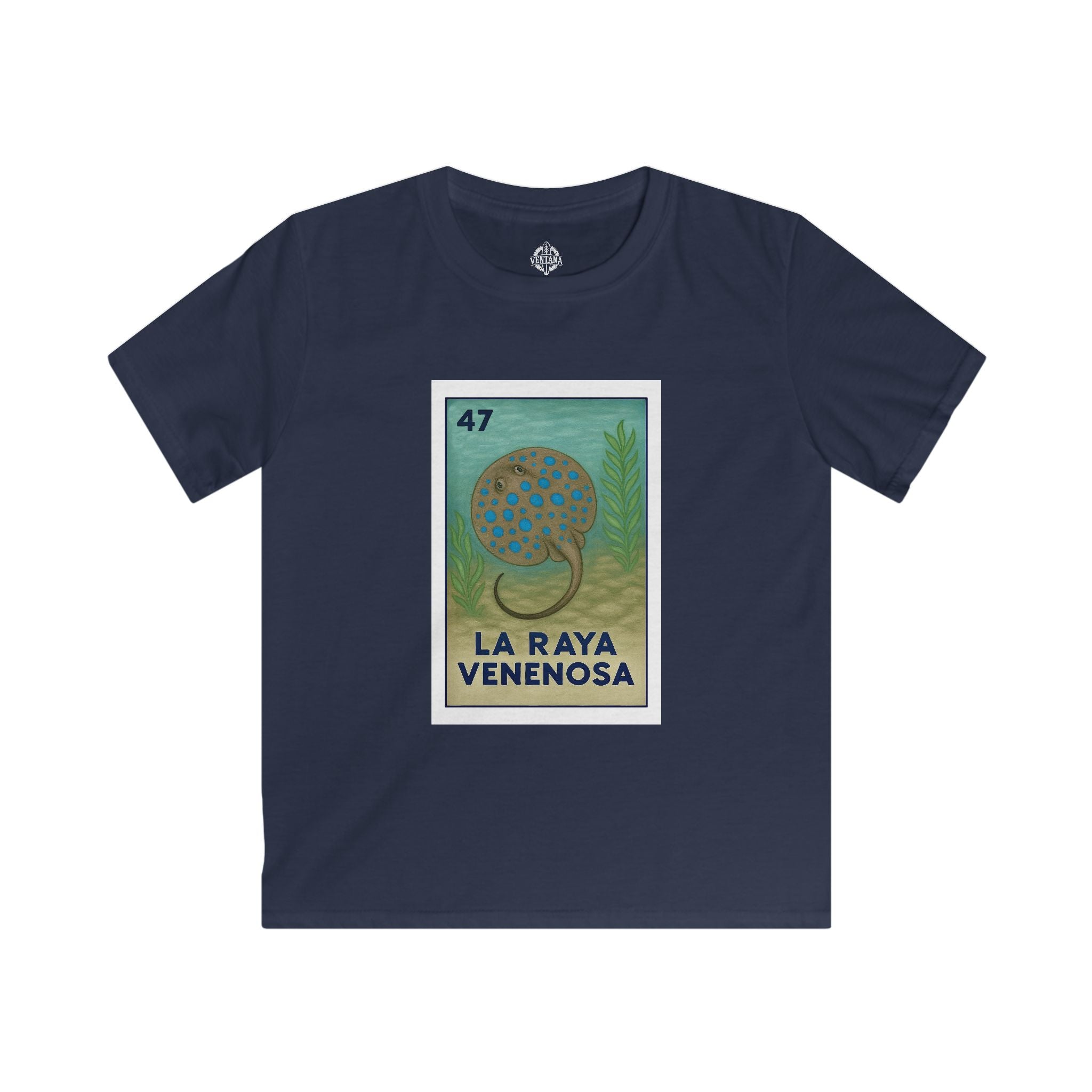 Stingray Lotería kids soft style t-shirt image 1