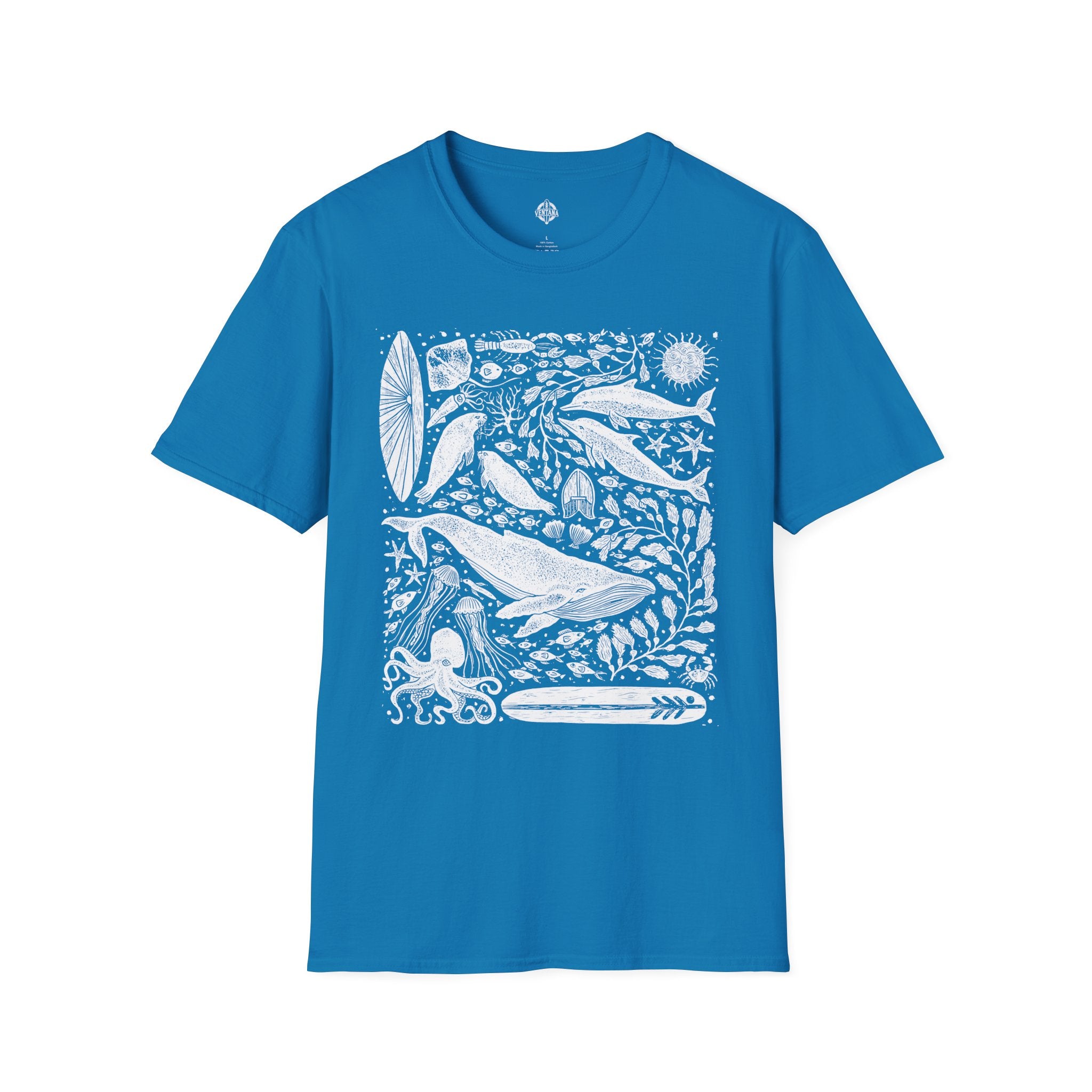 Ventana Marine Life by Lili Arnold cotton t-shirt image 12