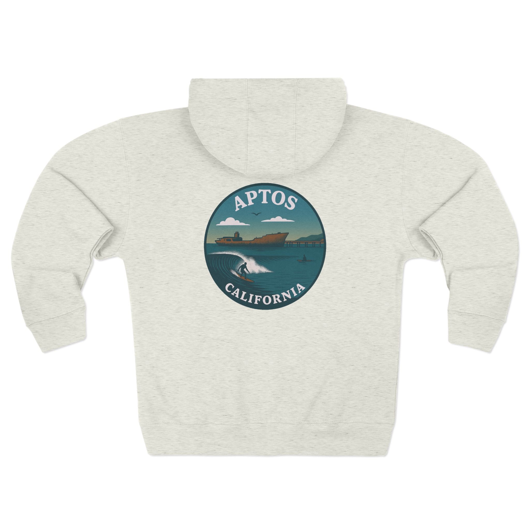 Aptos California Classic Unisex - Zip Cotton Blend Fleece Hoodie
