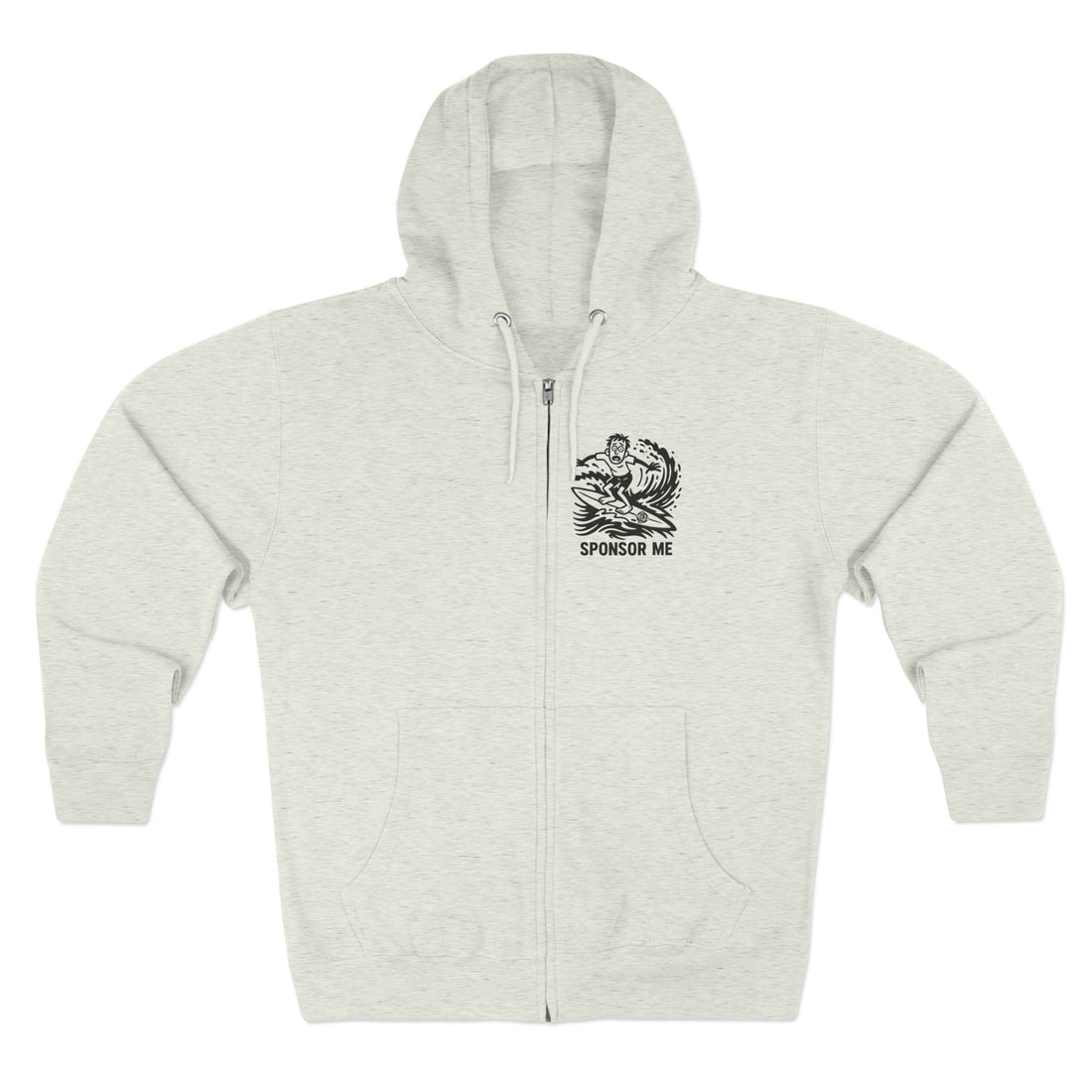 Sponsor Me Unisex - Zip Cotton Blend Fleece Hoodie