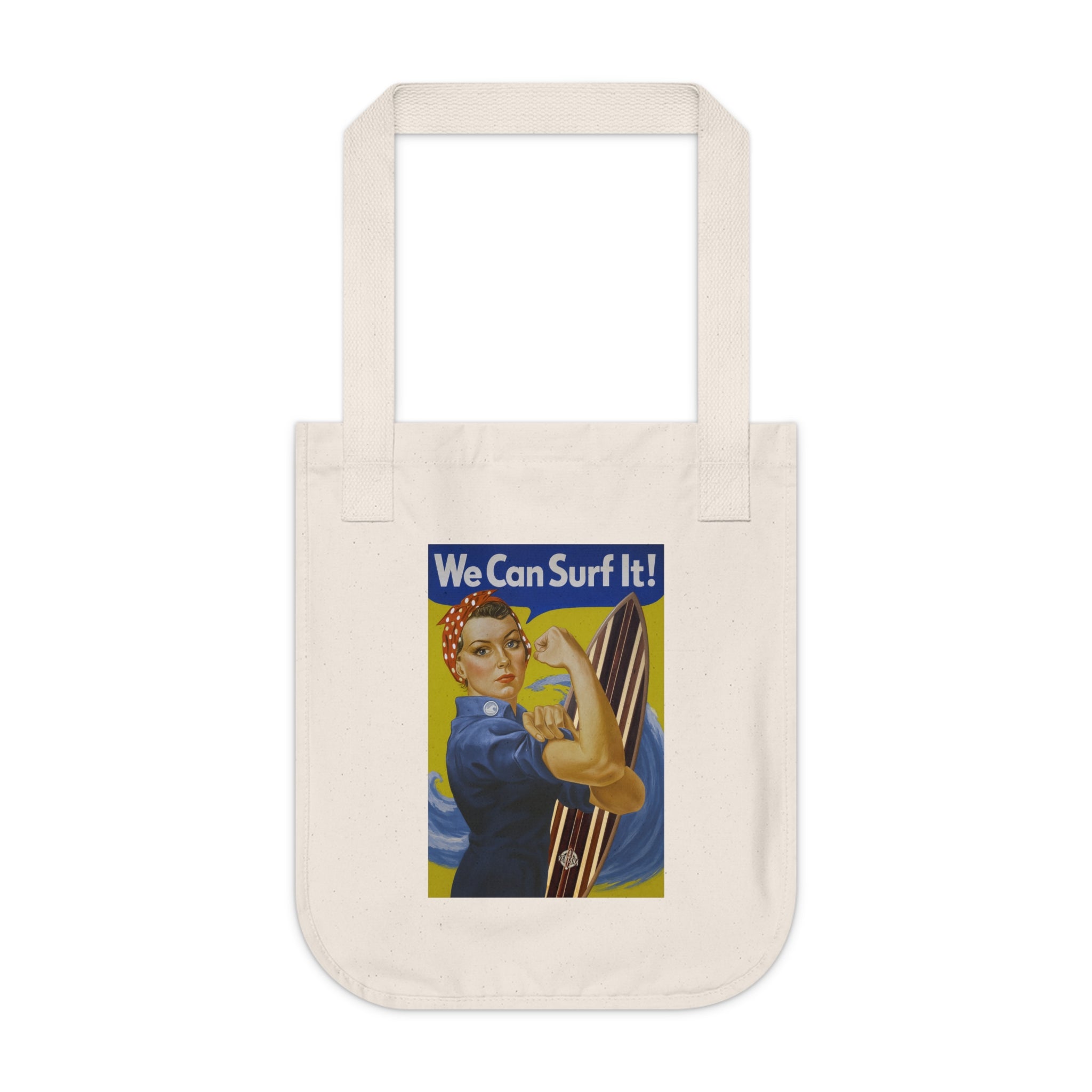 Rosie the Surfer Organic Cotton Tote Bag