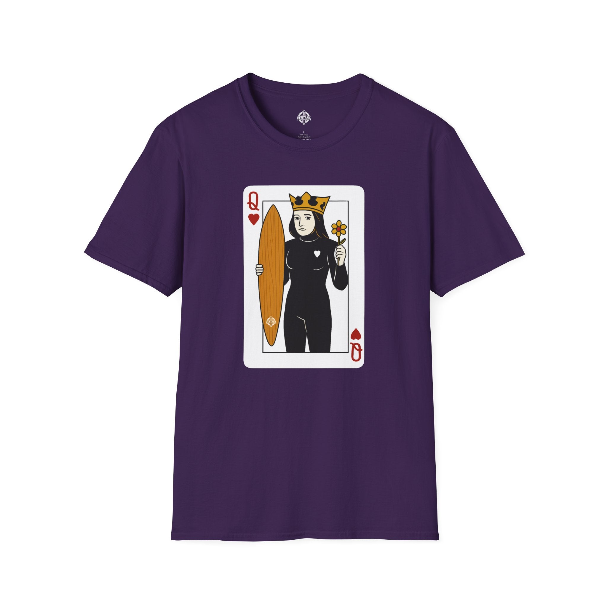 Queen of Hearts Surfer cotton t-shirt image 14