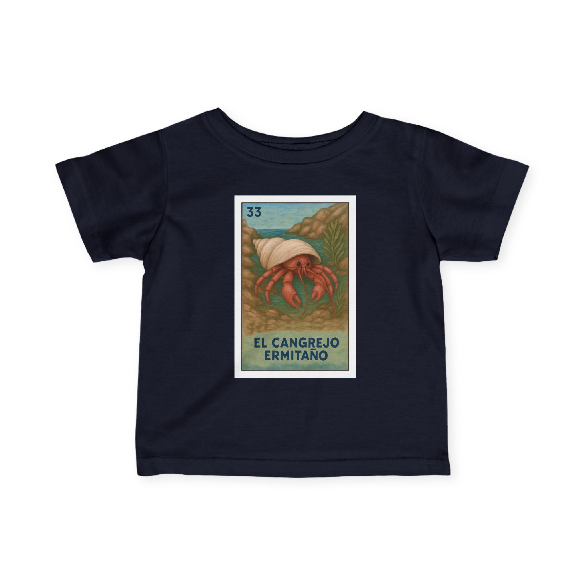 Hermit Crab Lotería infant cotton t-shirt image 3