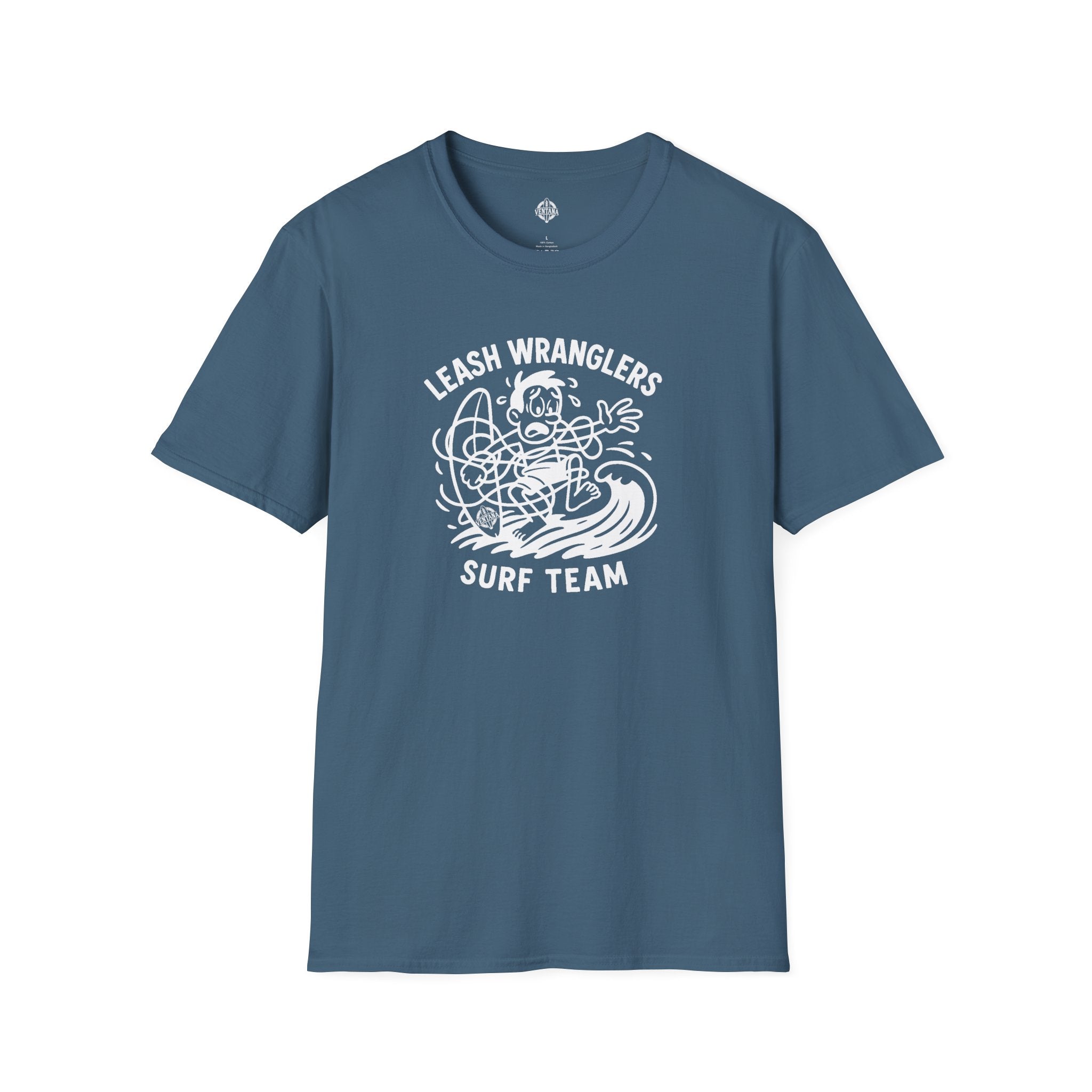 Leash Wranglers Surf Team Unisex - Soft Style U.S. Cotton T-Shirt