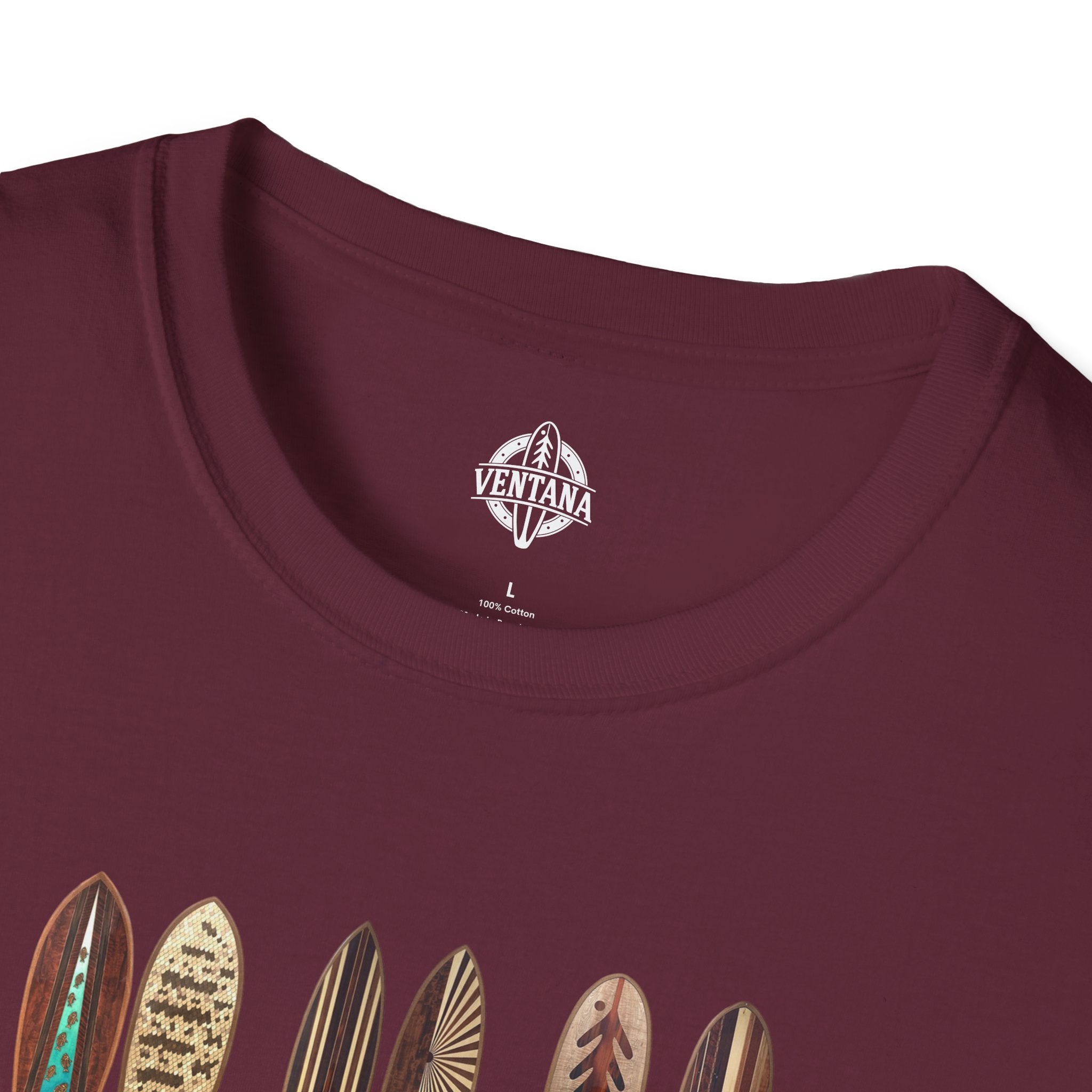 Ventana Wooden Surfboards Unisex - Soft Style U.S. Cotton T-Shirt