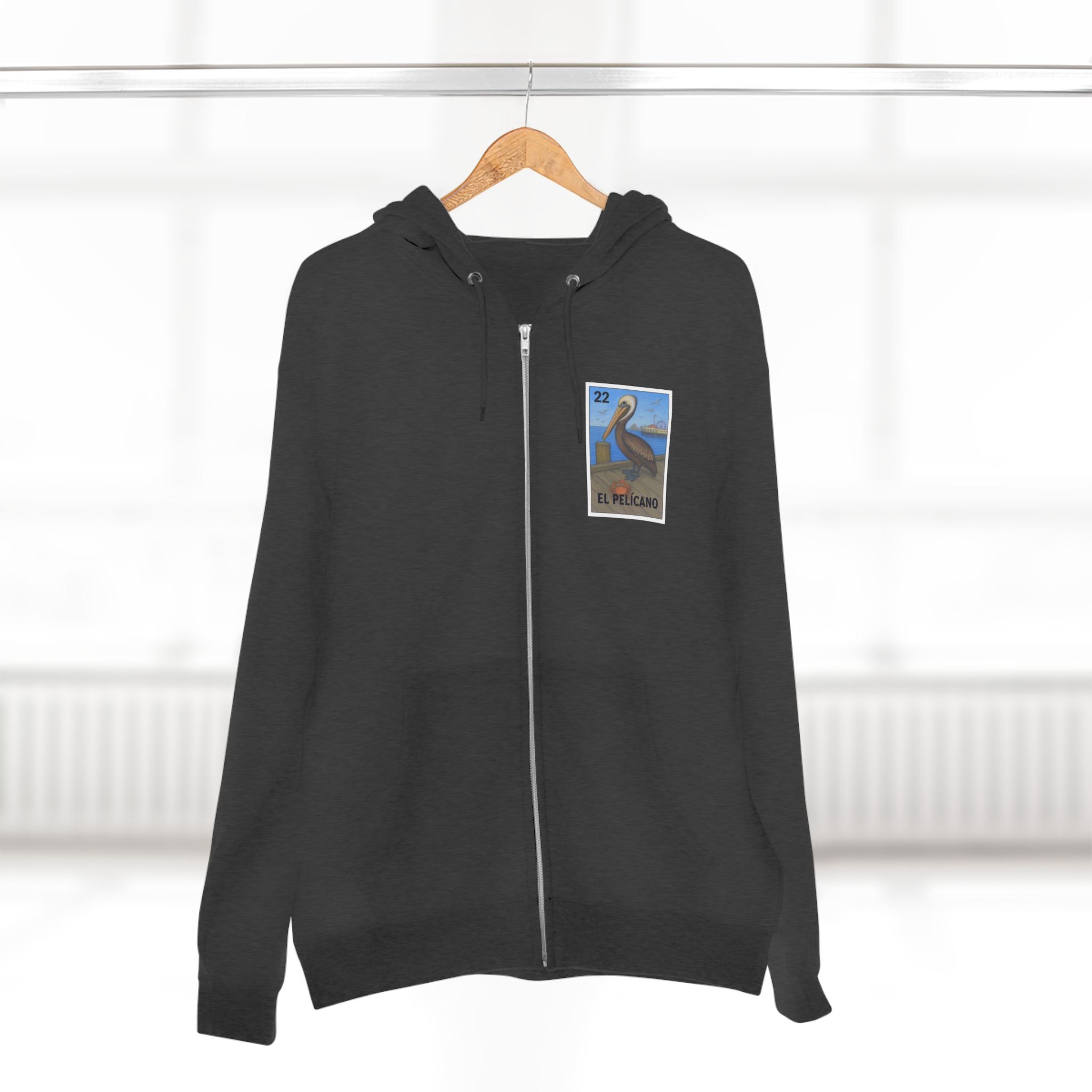 Pelican Lotería zip fleece hoodie image 14
