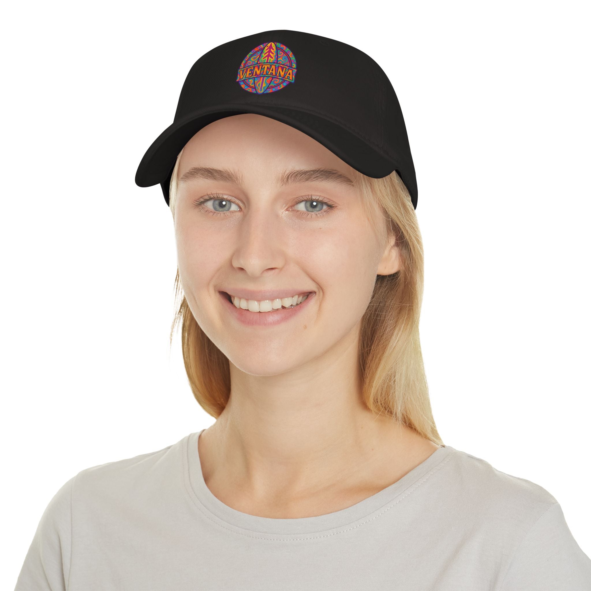 Ventana Psychedelic Treefish Logo - 100% Cotton Baseball Cap