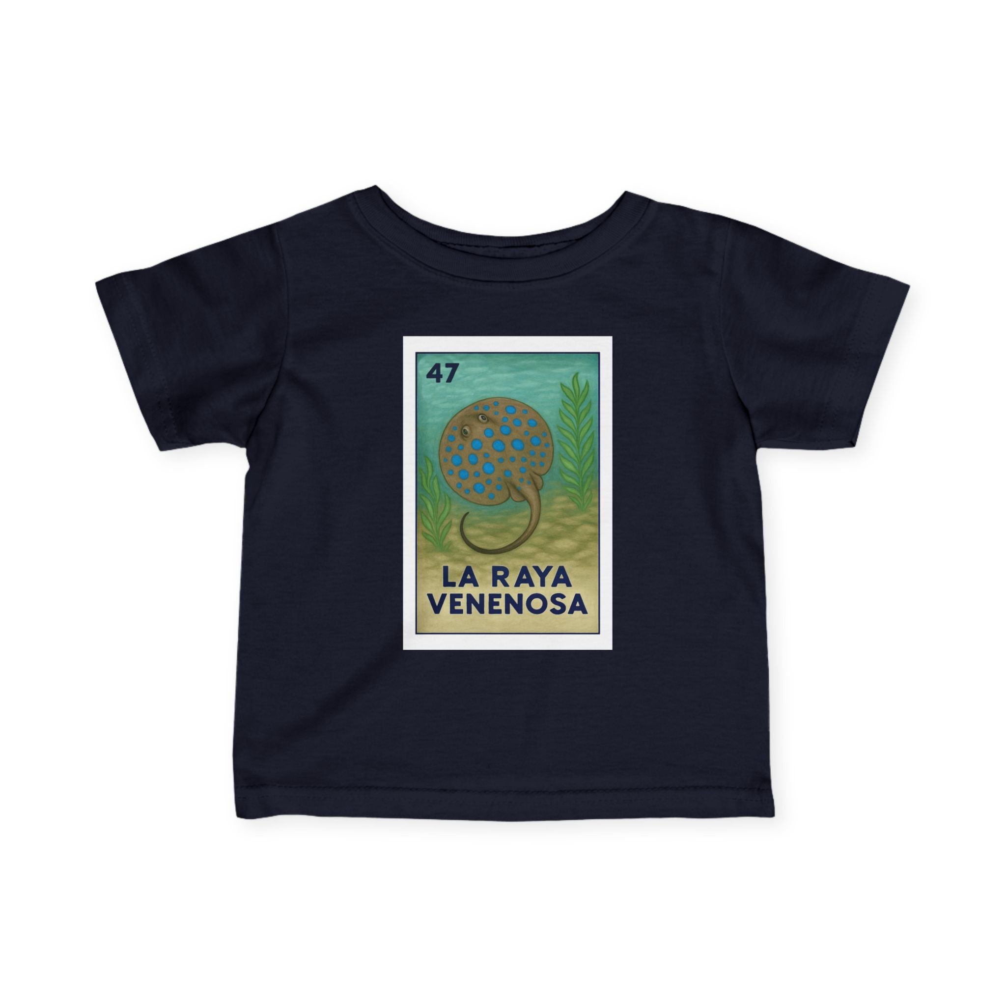 Stingray Lotería infant cotton t-shirt image 13