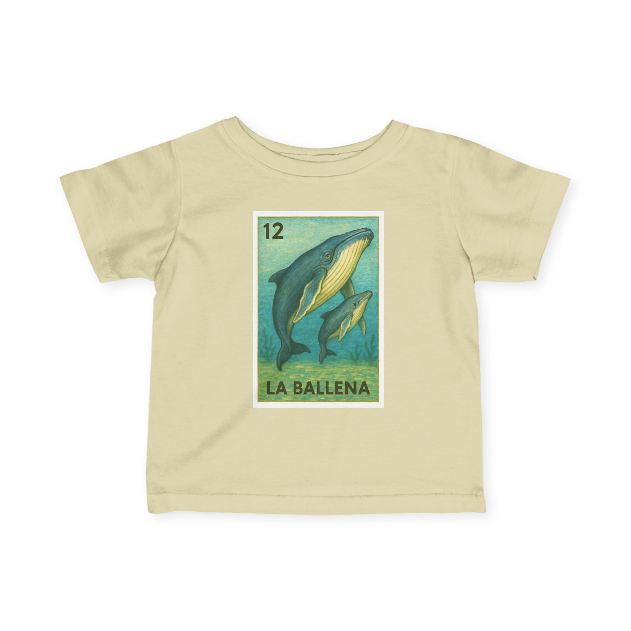Whale Lotería infant cotton t-shirt image 6