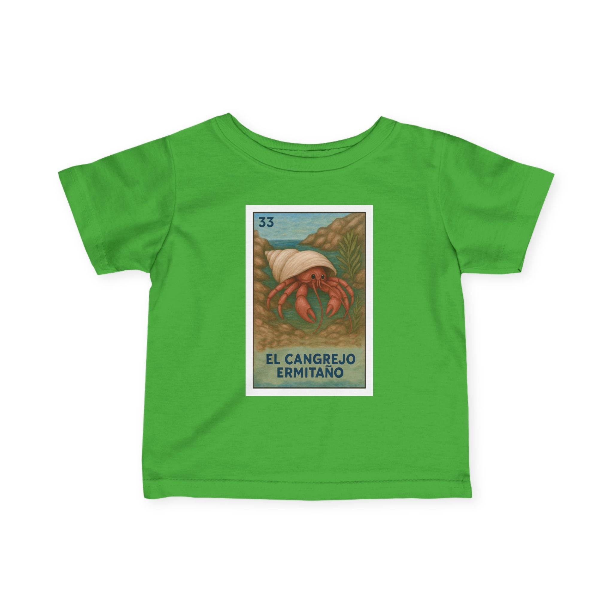 Hermit Crab Lotería infant cotton t-shirt image 8