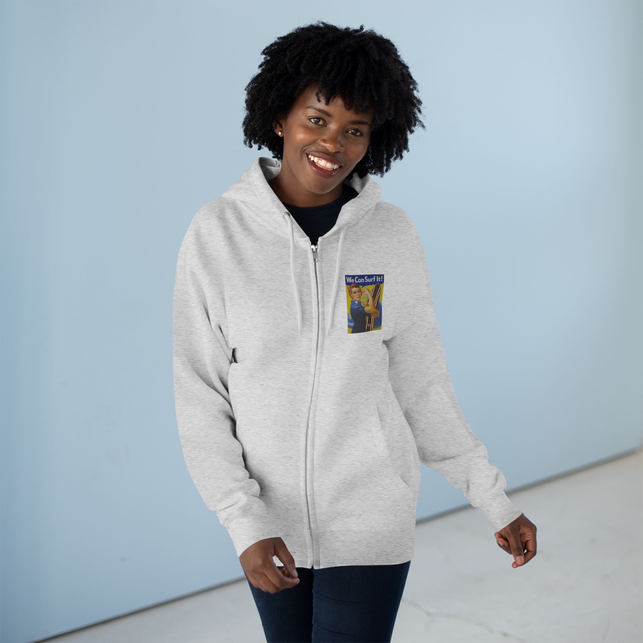 Rosie the Surfer zip fleece hoodie image 10