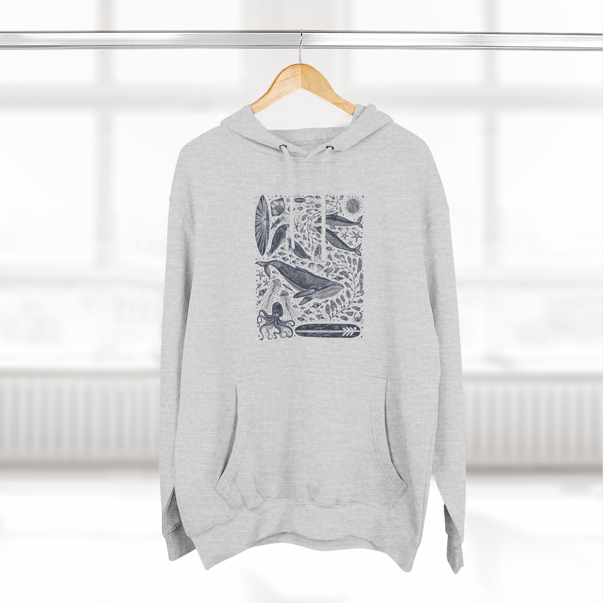 Ventana Marine Life by Lili Arnold fleece hoodie image 18