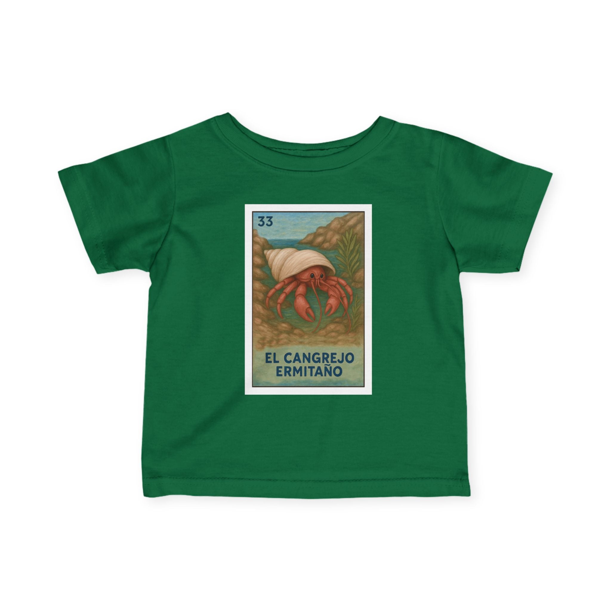 Hermit Crab Lotería infant cotton t-shirt image 9