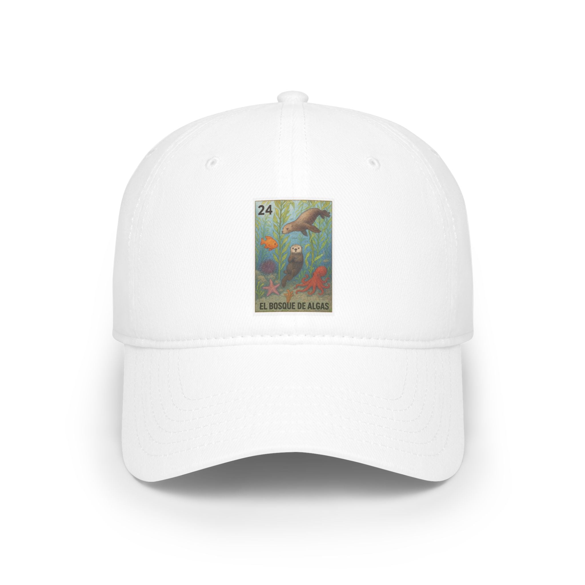Kelp Forest Lotería Unisex - 100% Cotton Baseball Cap (El Bosque de Algas)