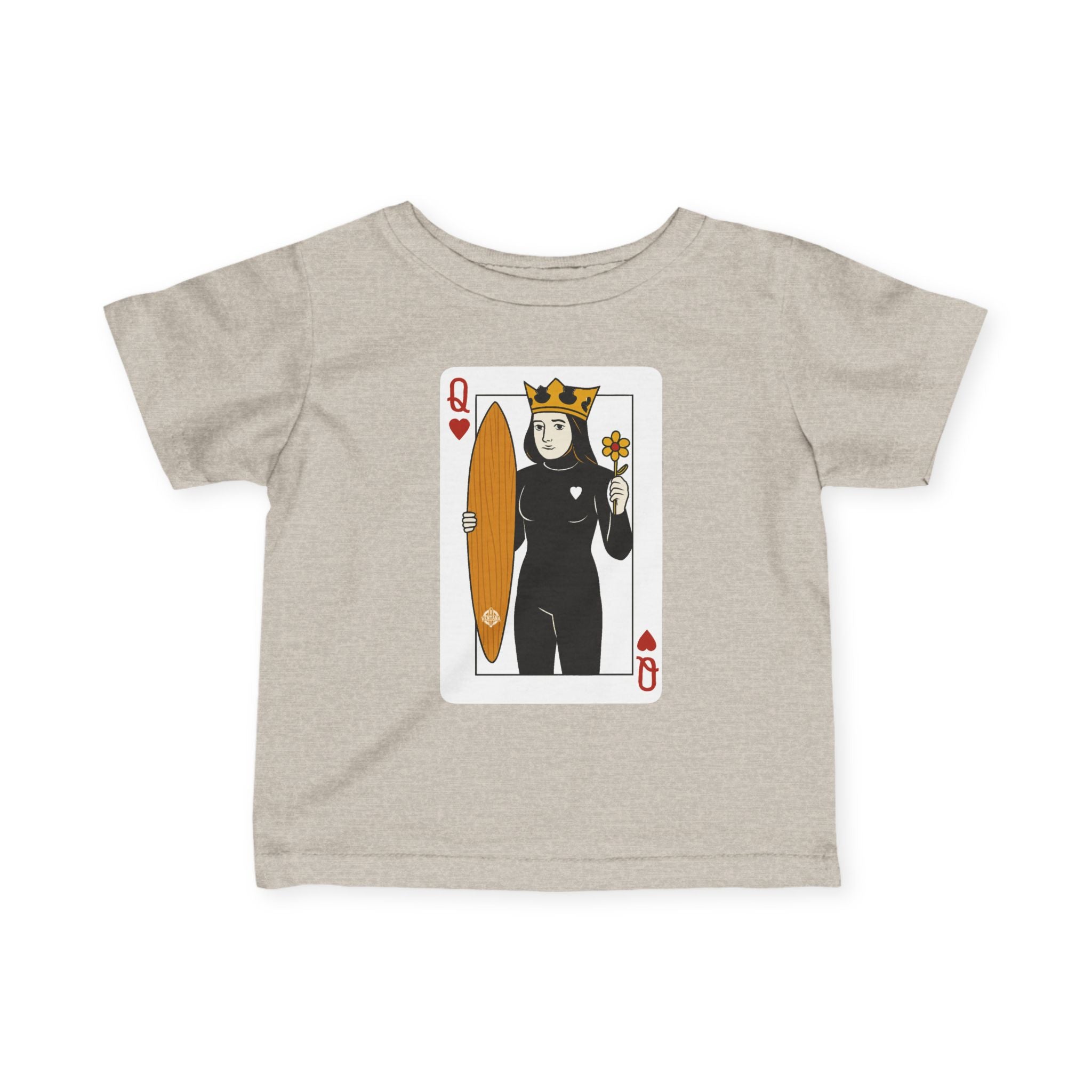 Queen of Hearts Surfer infant cotton t-shirt product image 4