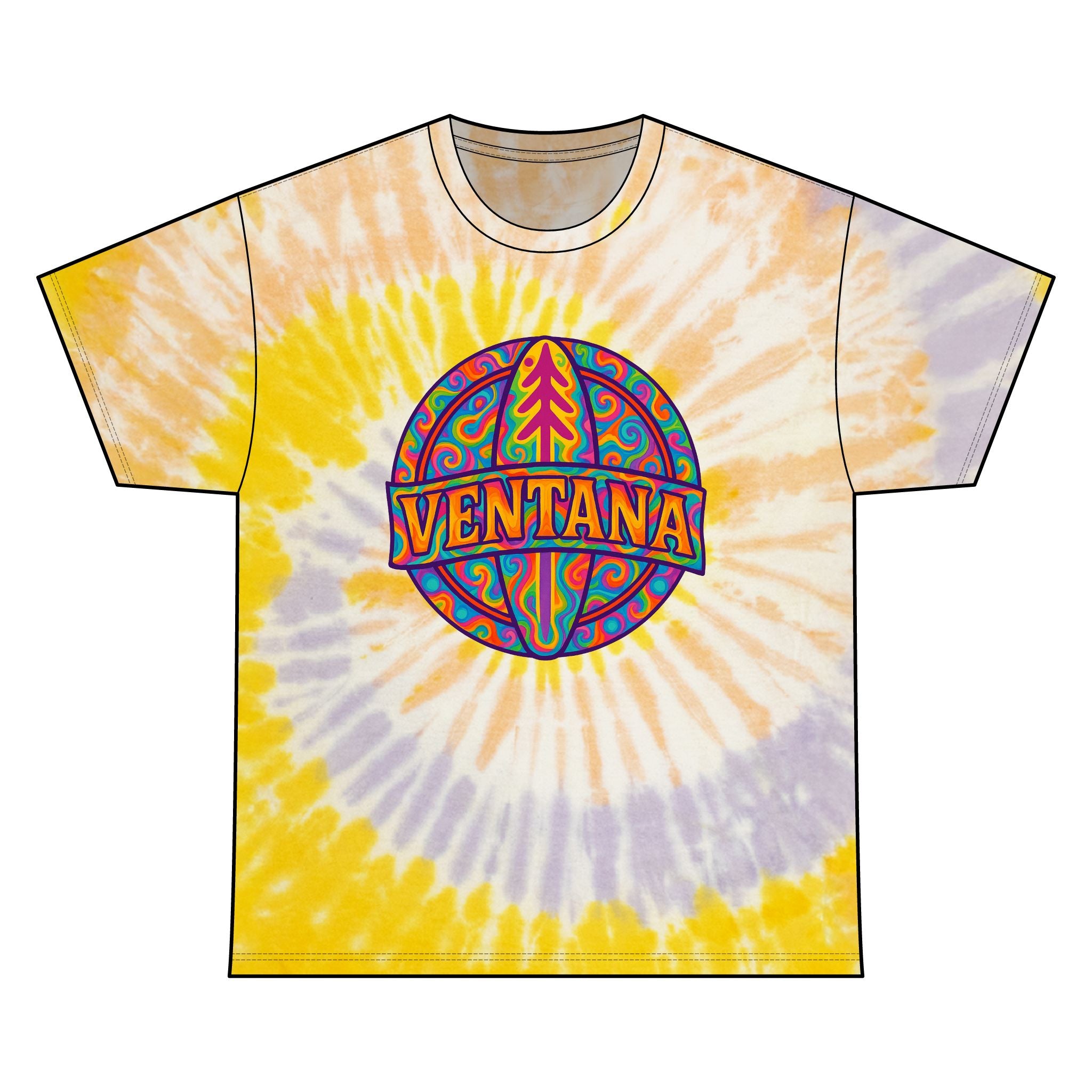 Ventana Psychedelic Treefish Logo cotton t-shirt image 1