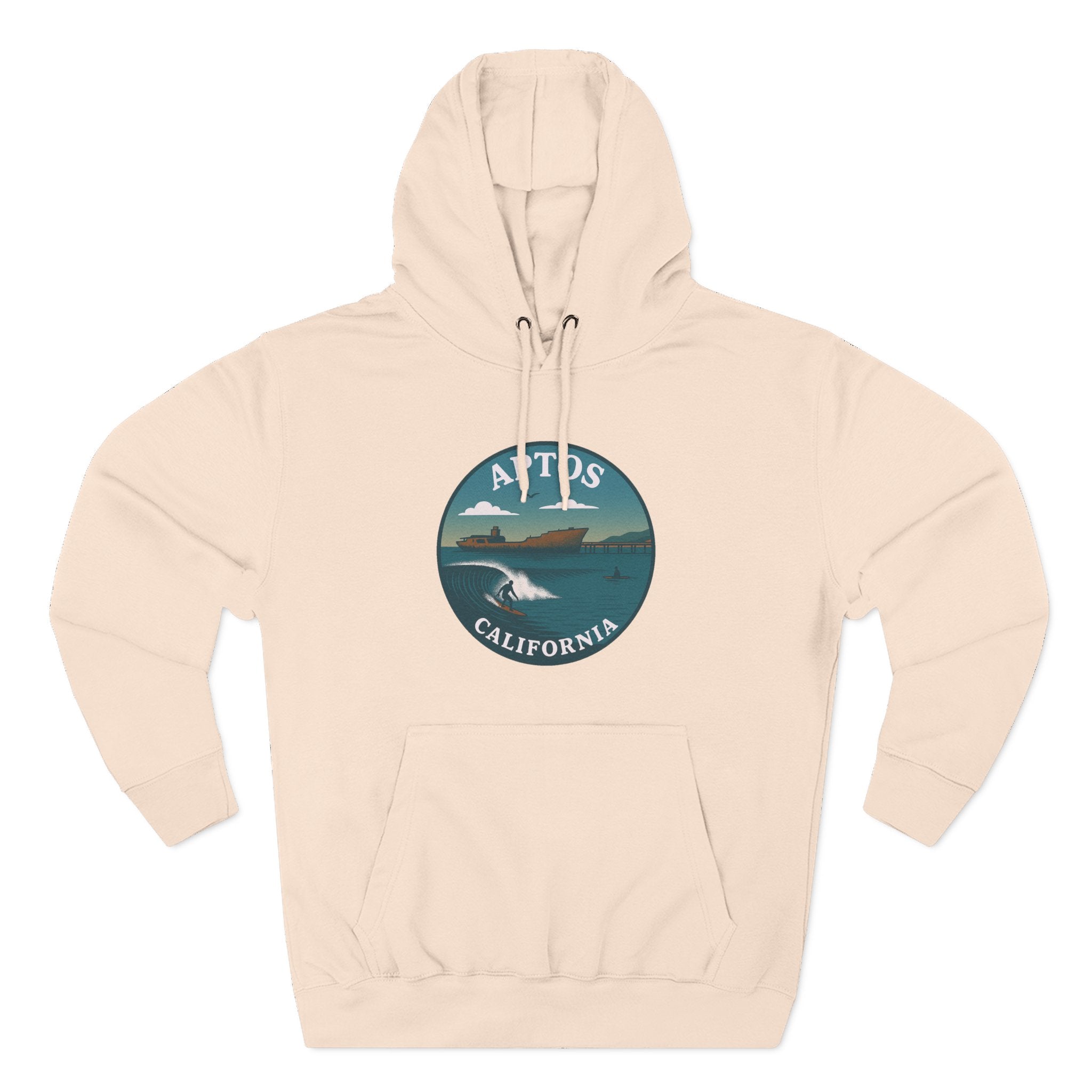 Aptos California Classic Unisex - Pull-Over Cotton Blend Fleece Hoodie