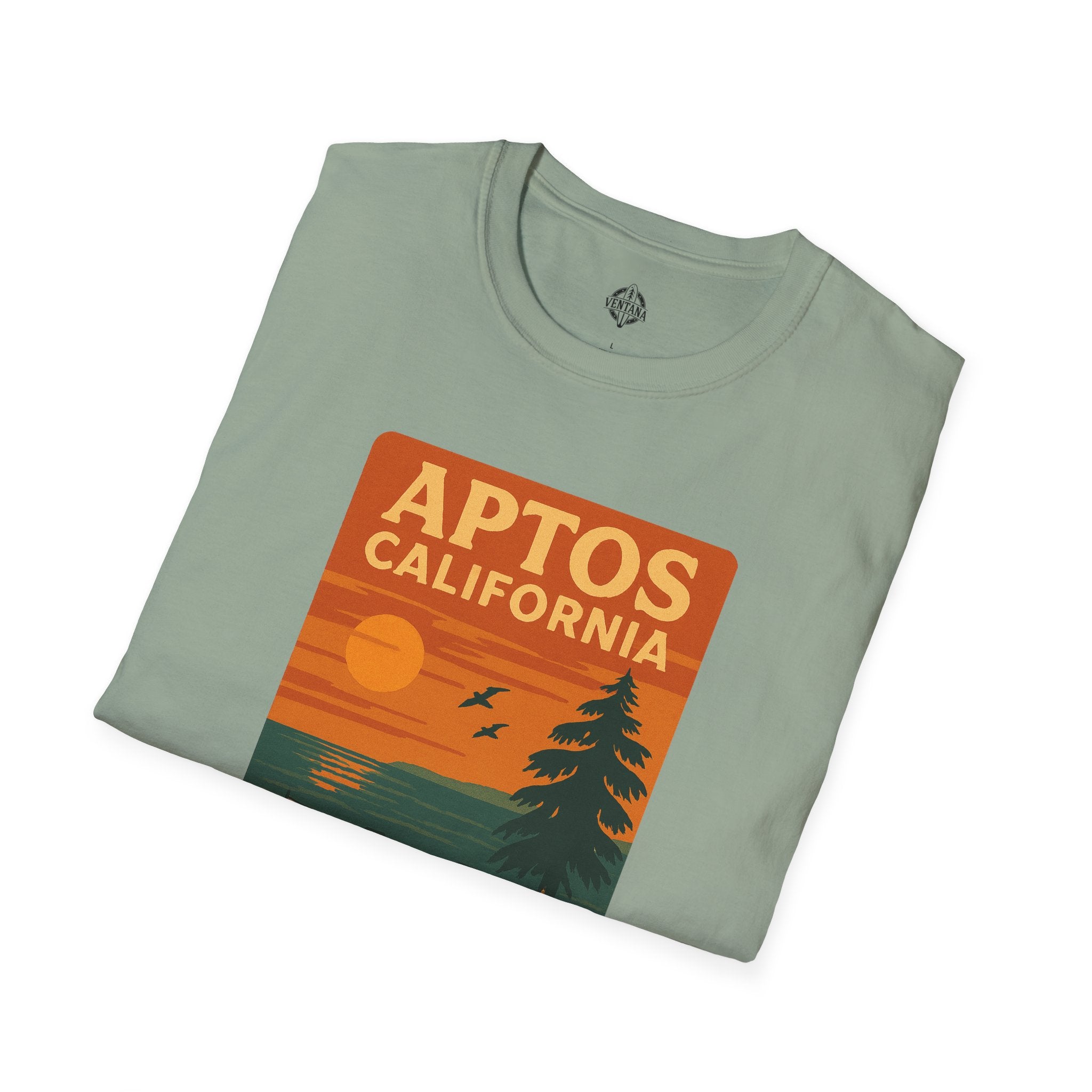 Aptos California Sunset Unisex - U.S. Cotton T-Shirt