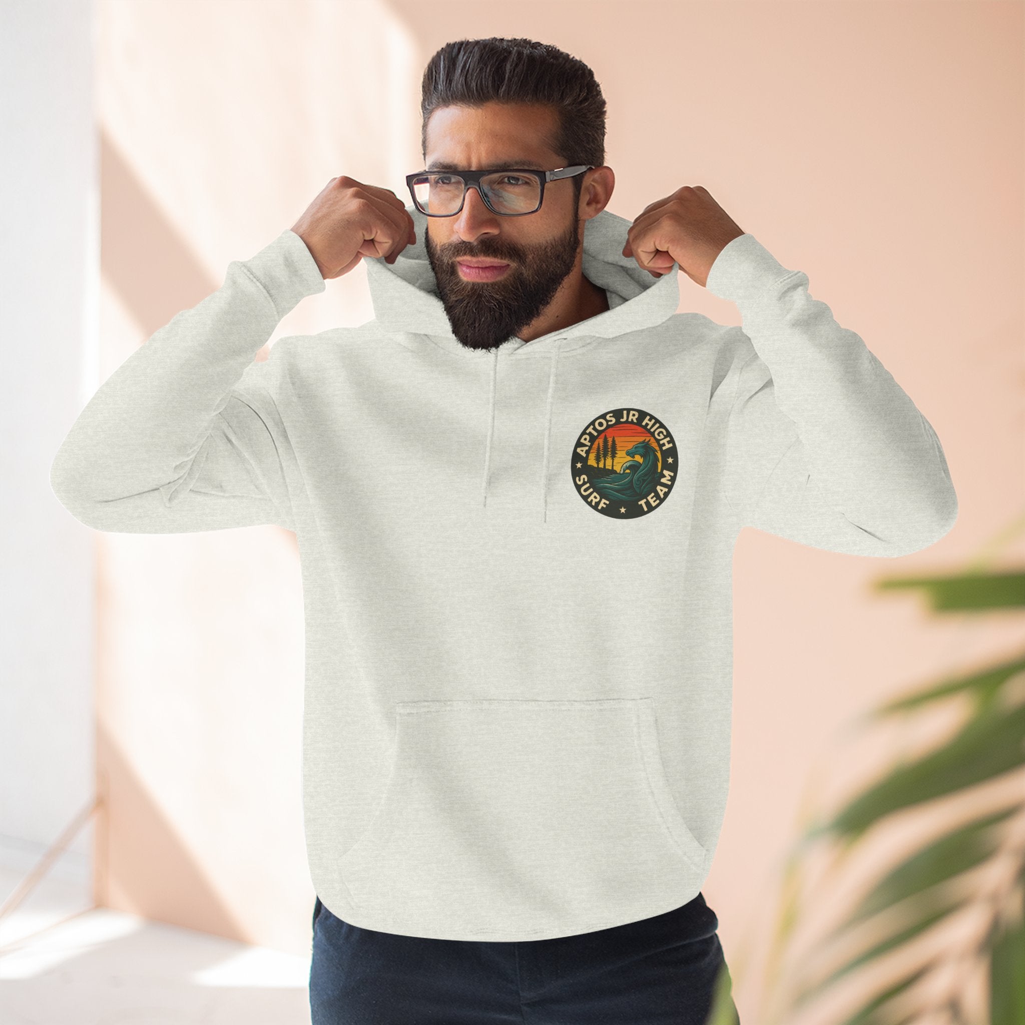 Aptos Junior High Surf Team Unisex - Pull-Over Cotton Blend Fleece Hoodie