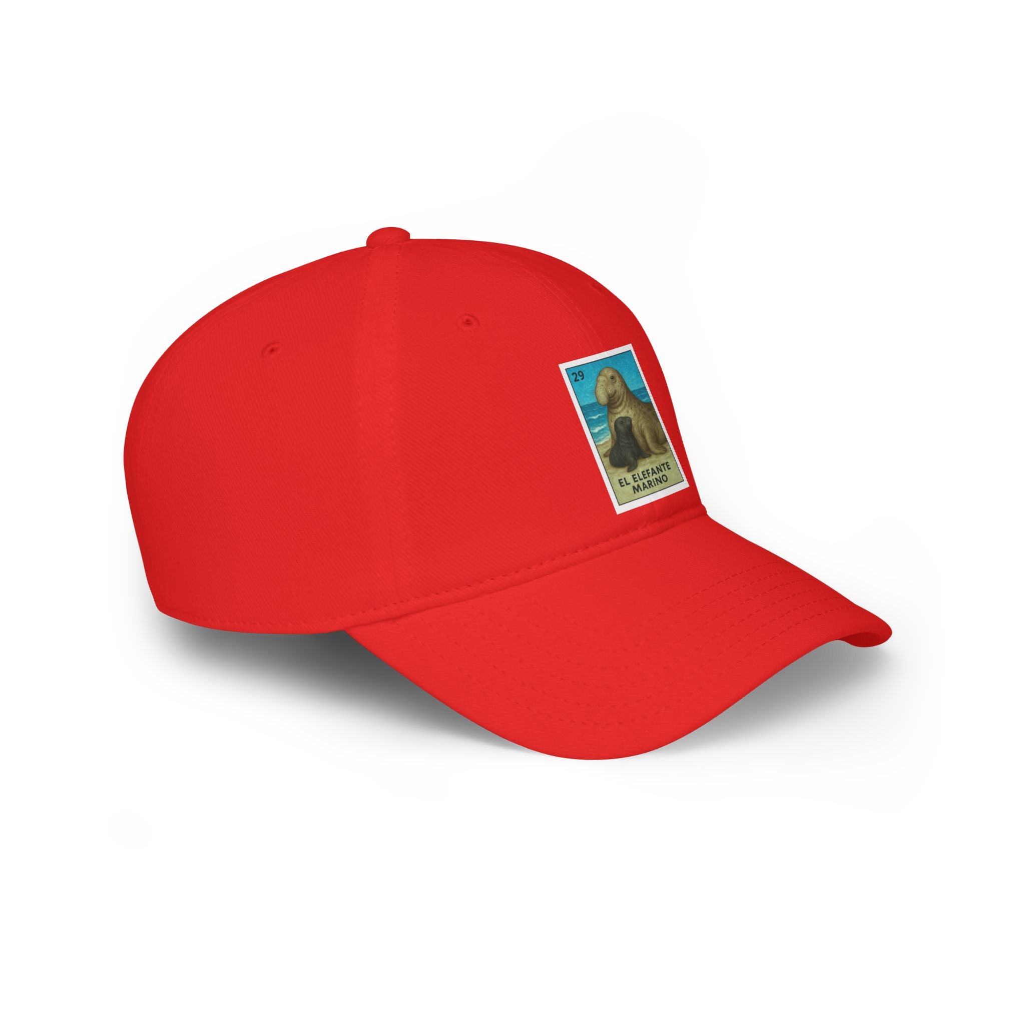 Elephant Seal Lotería Unisex - 100% Cotton Baseball Cap (El Elefante Marino)