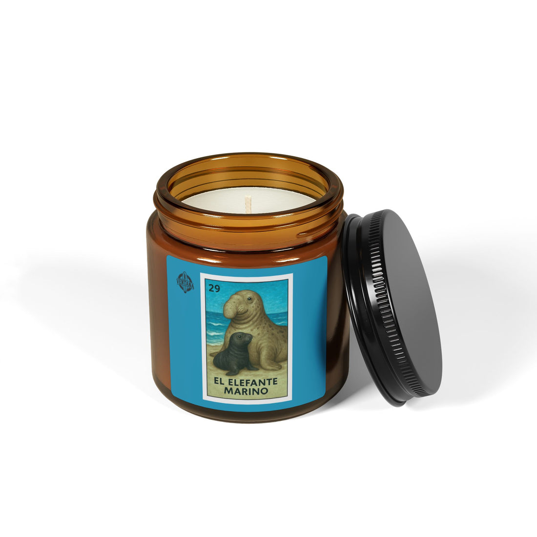 Elephant Seal Lotería - Scented Soy Candle (El Elefante Marino)