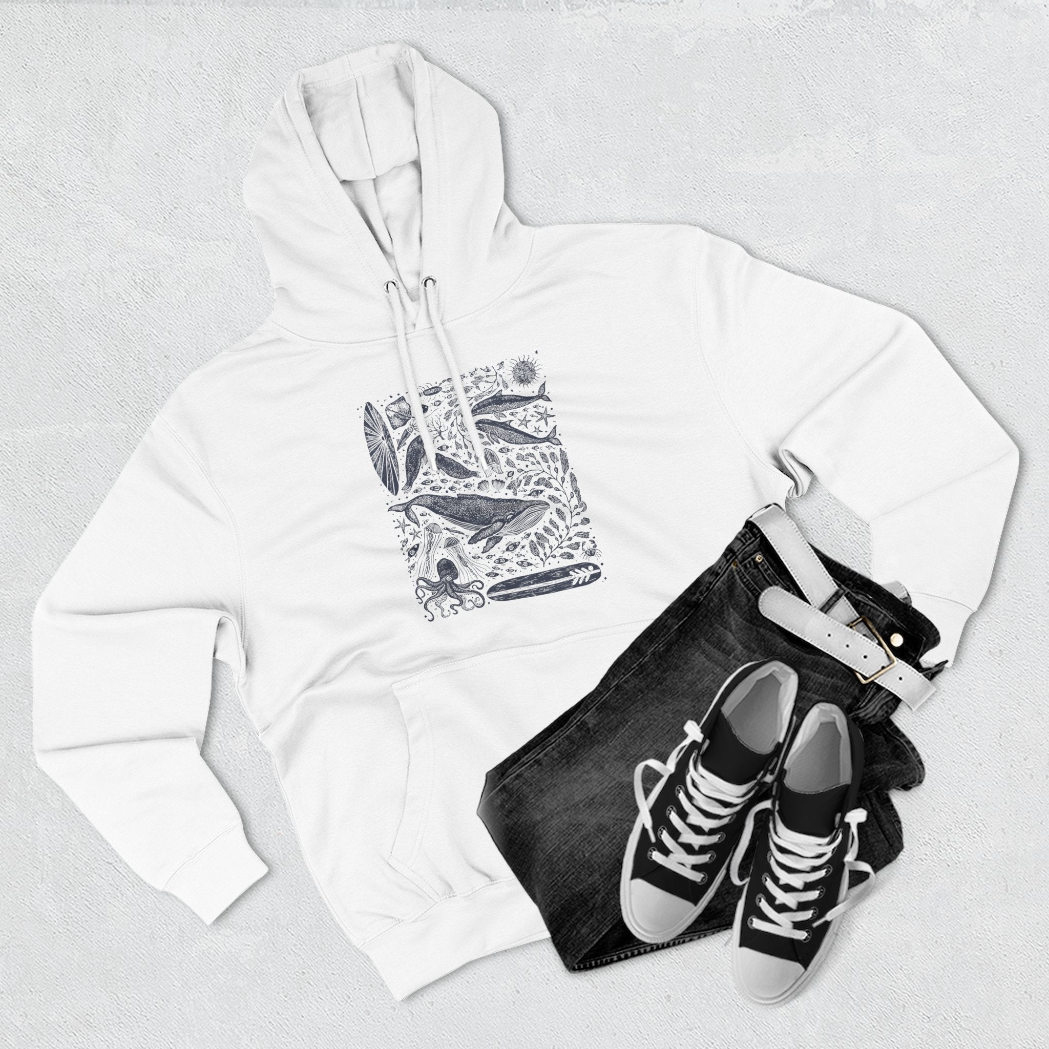 Ventana Marine Life by Lili Arnold fleece hoodie image 11