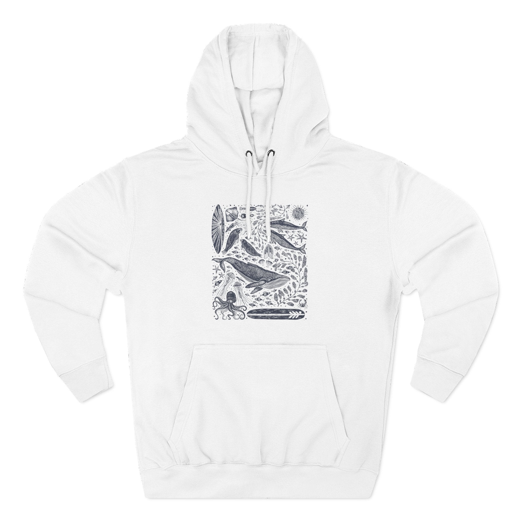 Ventana Marine Life by Lili Arnold fleece hoodie image 4