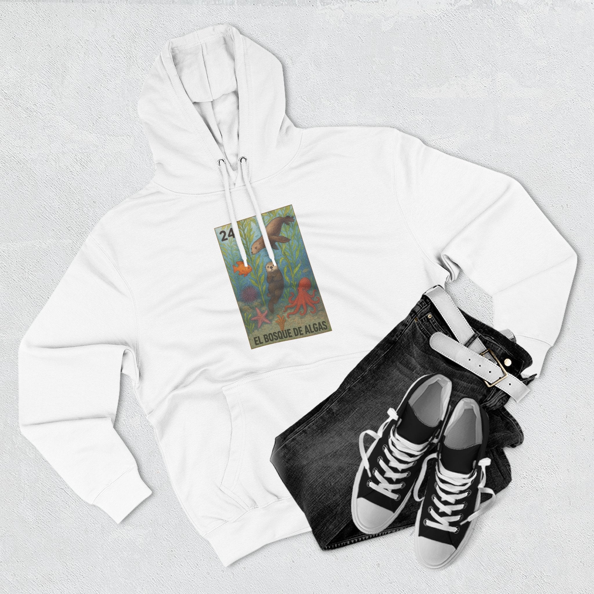 Kelp Forest Lotería fleece hoodie image 12
