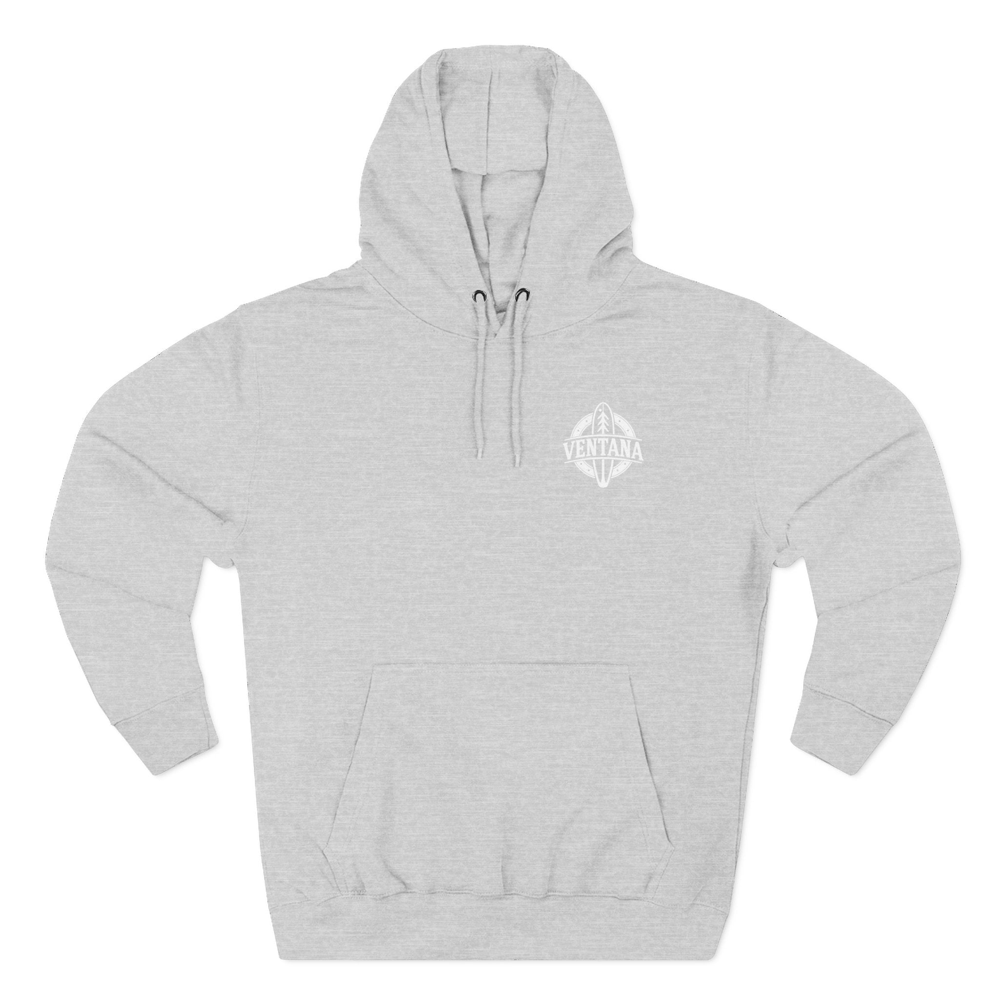 Ventana Treefish Logo - Pull-Over Cotton Blend Fleece Hoodie