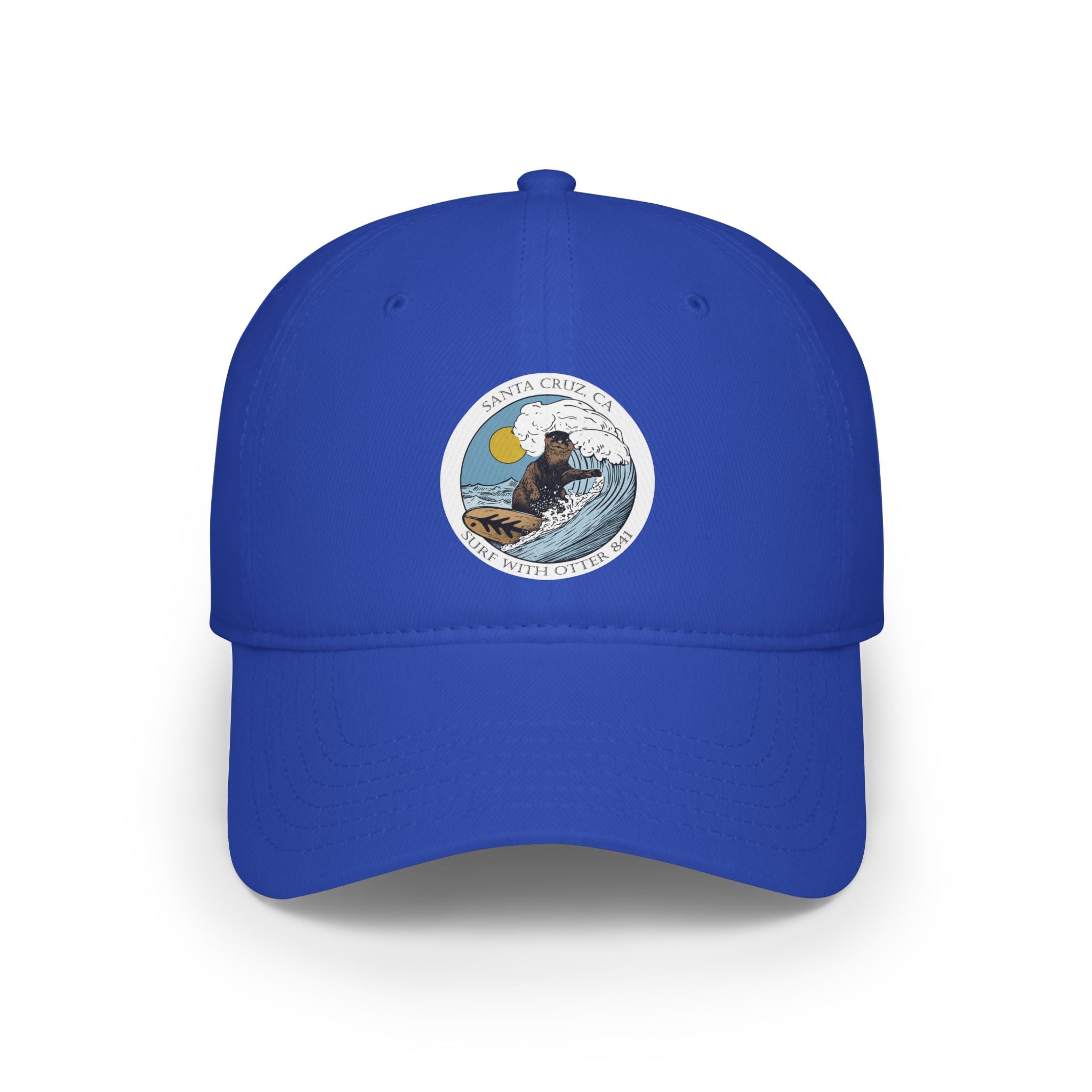 Surf with Otter 841 by Thiago Bianchini - 100% Cotton Baseball Cap