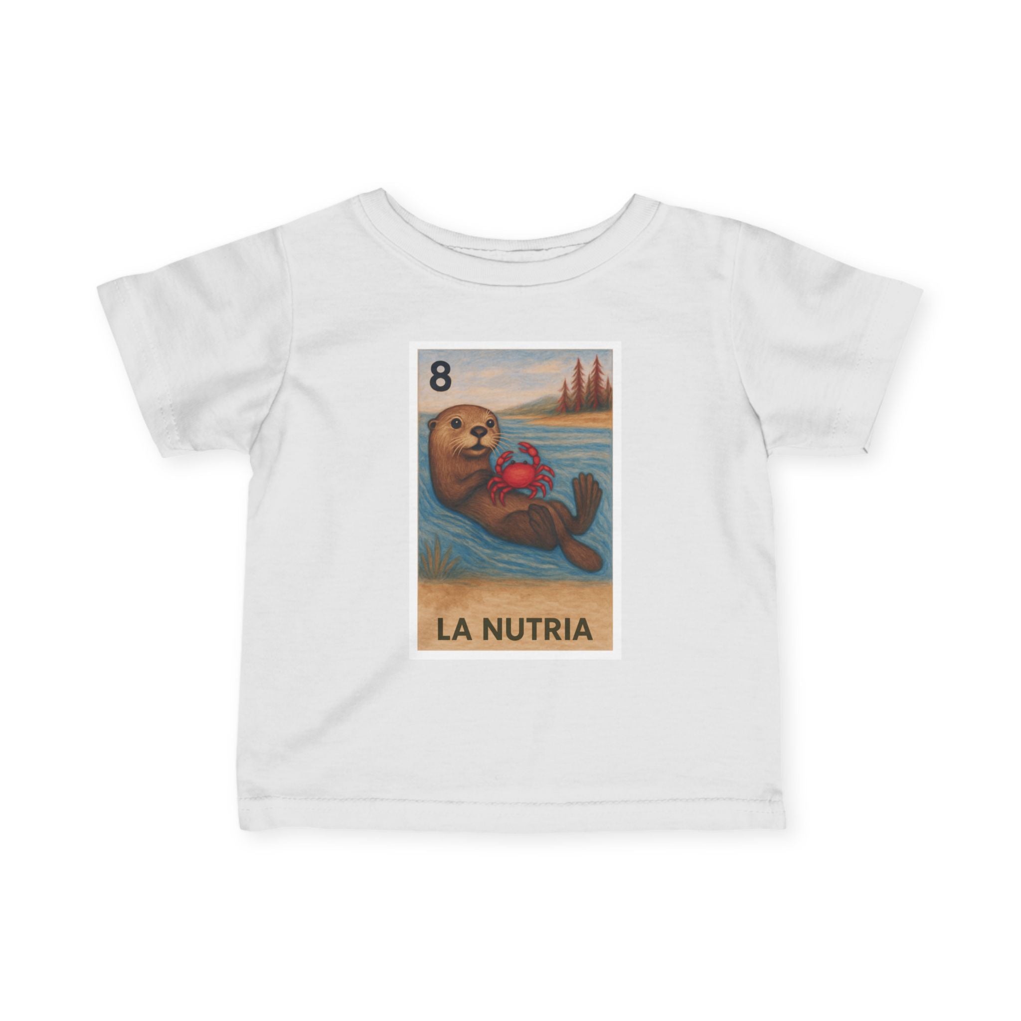 Sea Otter Lotería infant cotton t-shirt image 20
