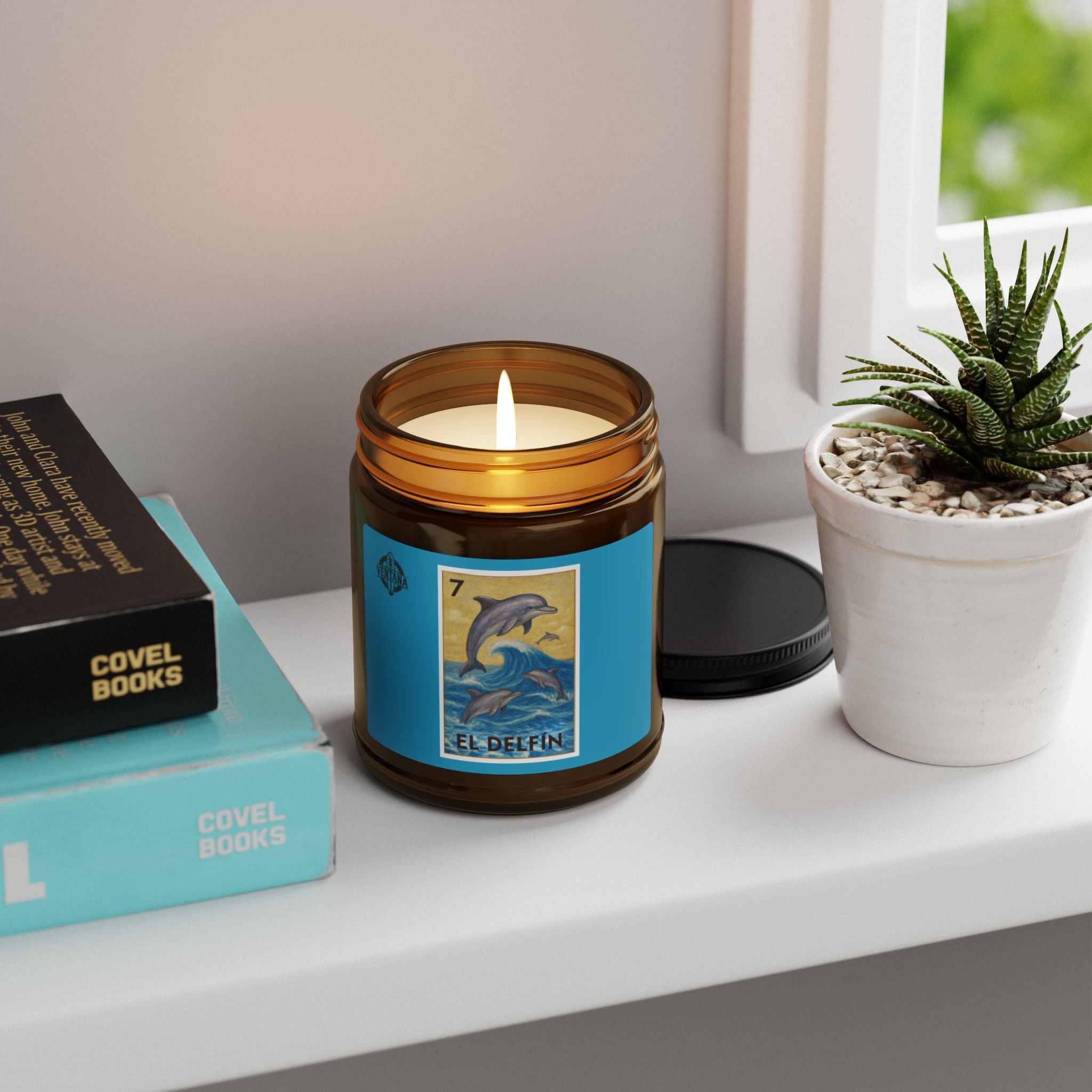 Dolphin Lotería - Scented Soy Candle (El Delfín)