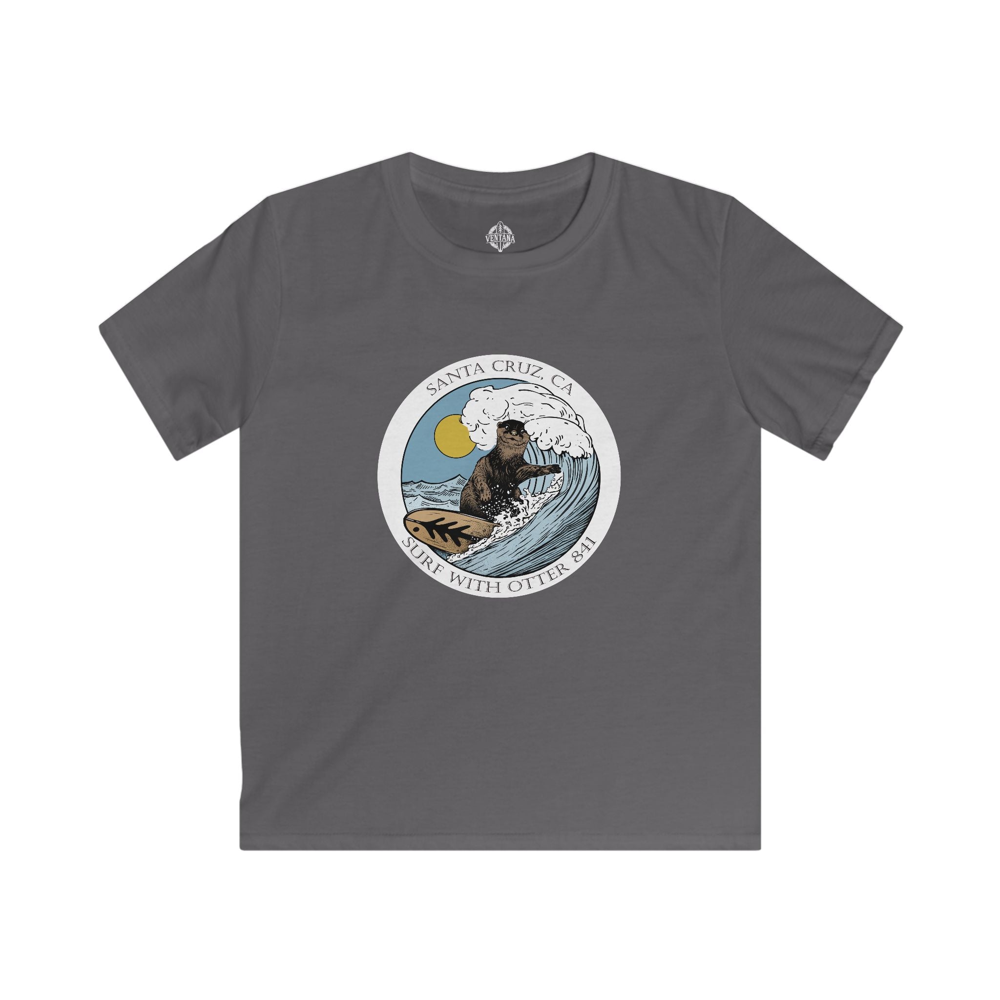 Surf with Otter 841 kids t-shirt image 9