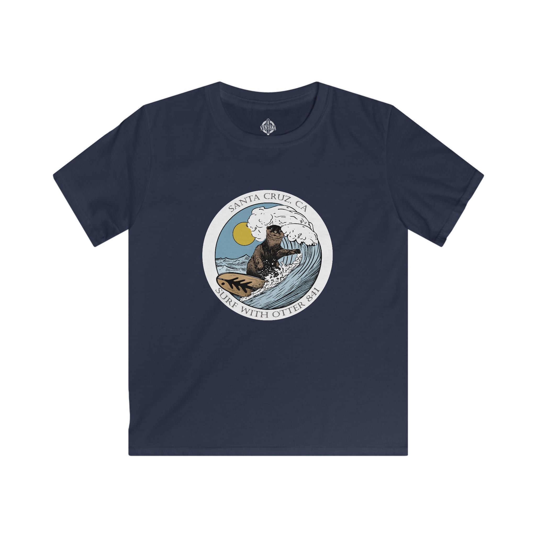Surf with Otter 841 kids t-shirt image 1