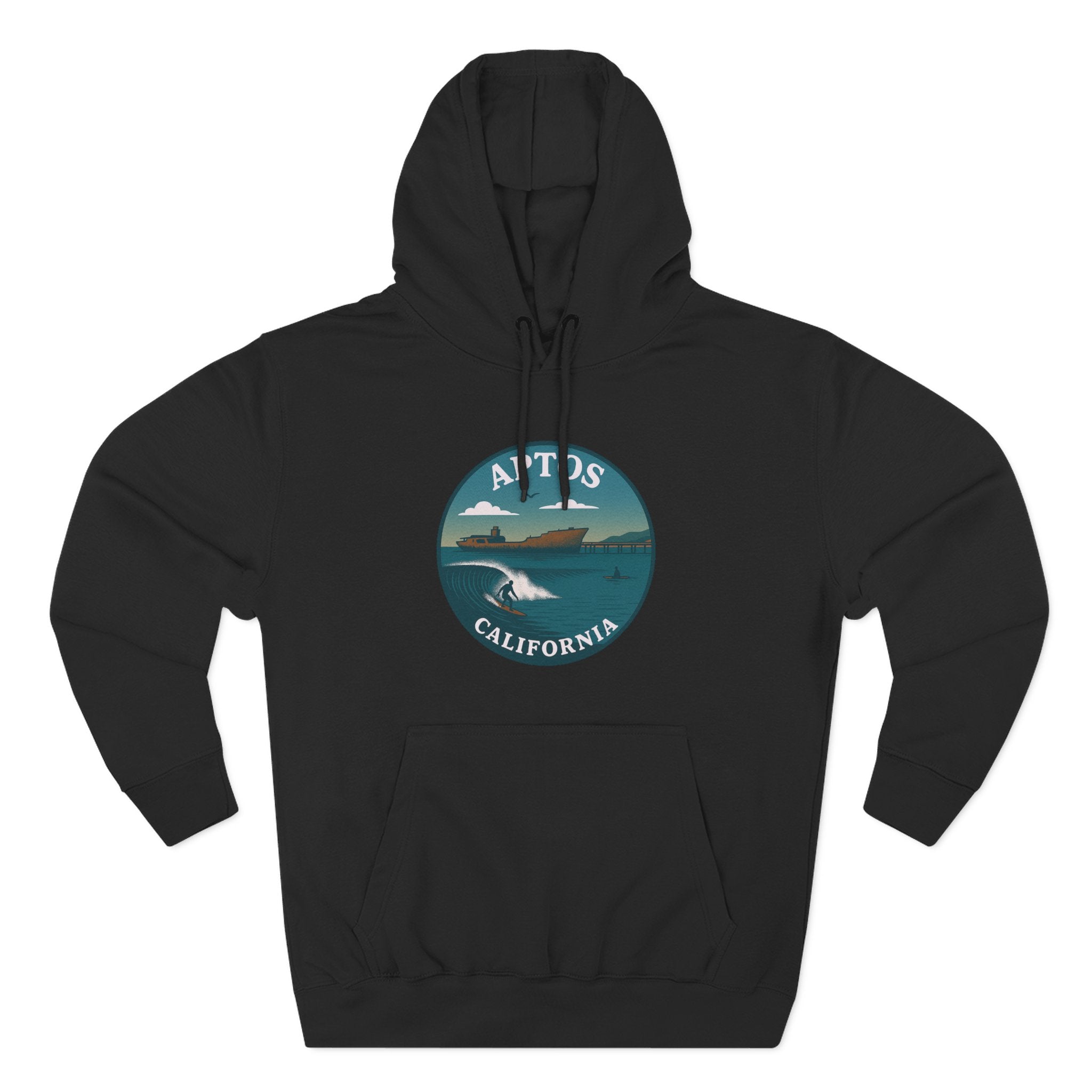 Aptos California Classic Unisex - Pull-Over Cotton Blend Fleece Hoodie