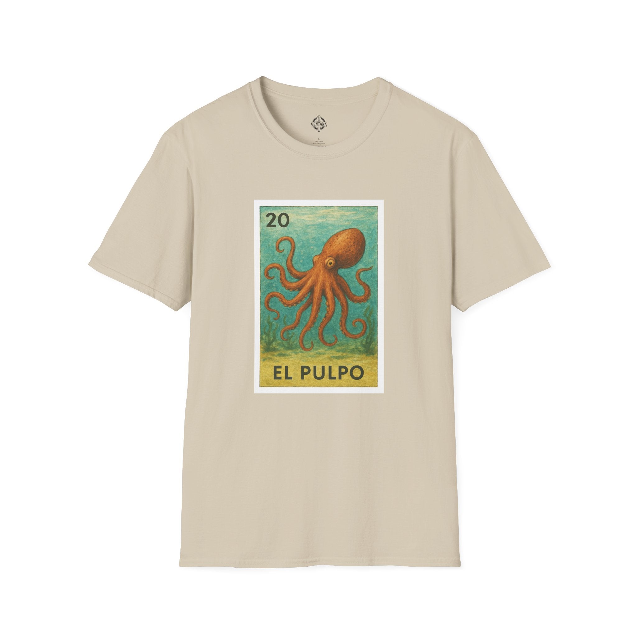 Octopus Lotería cotton t-shirt image 2