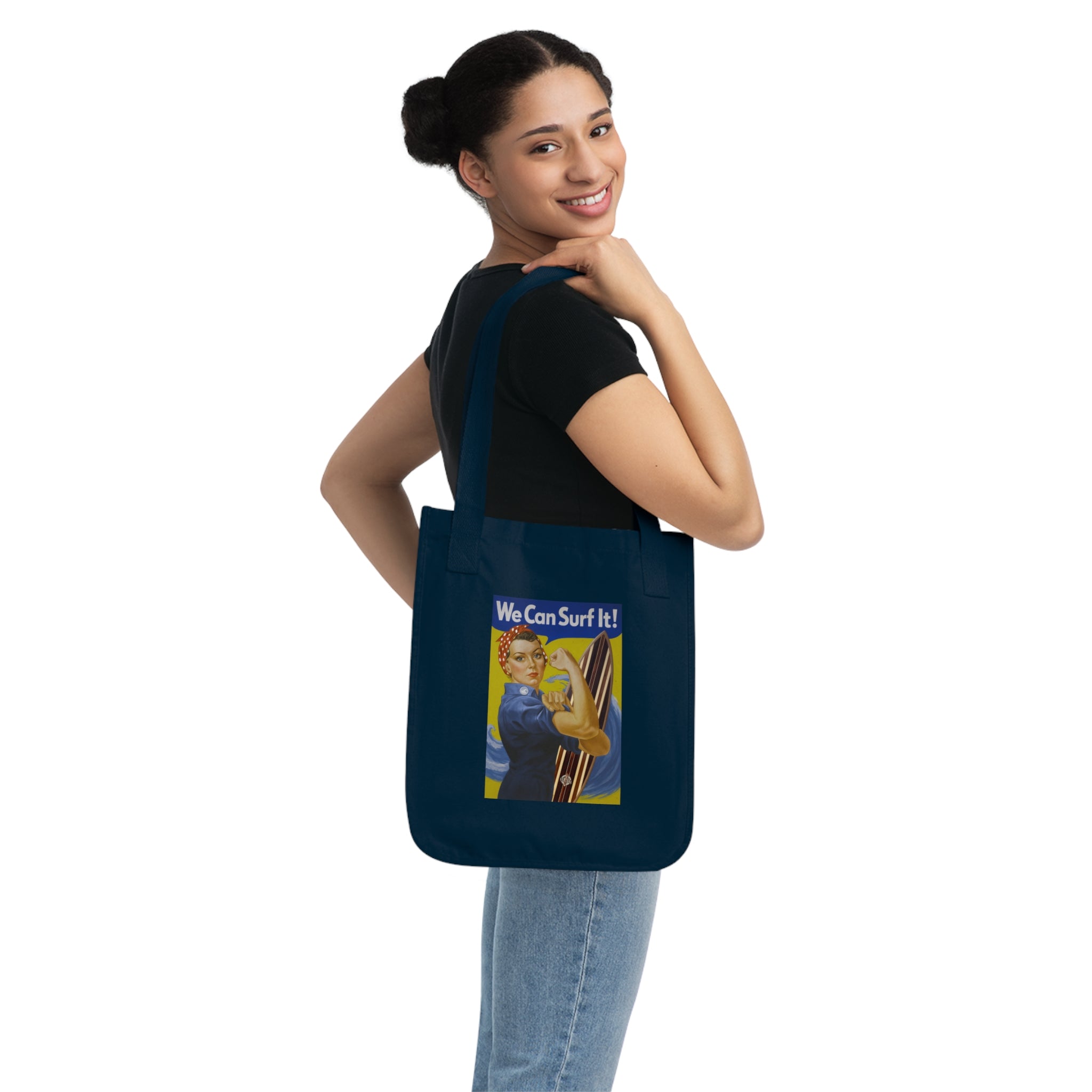 Rosie the Surfer Organic Cotton Tote Bag