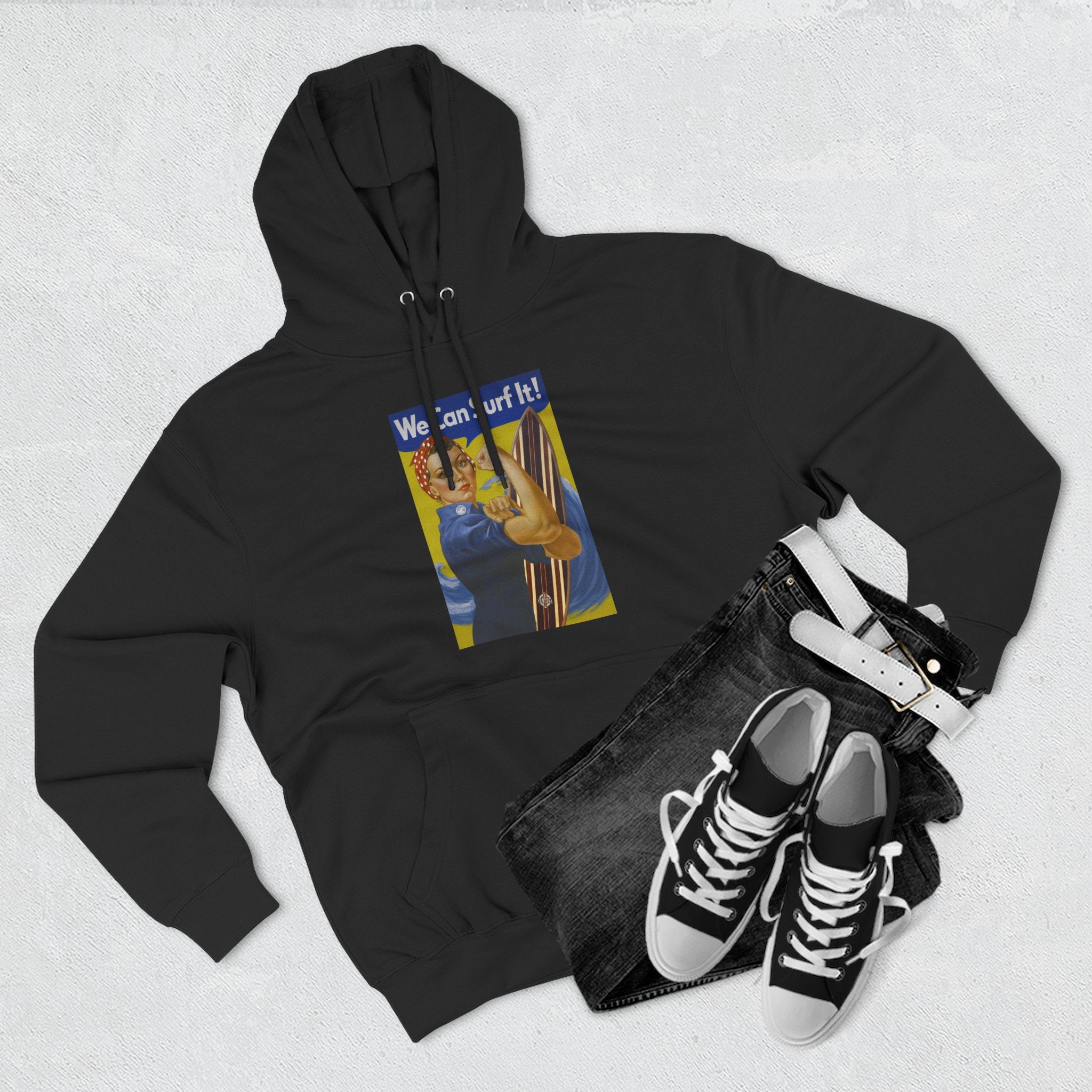 Rosie the Surfer Fleece Hoodie