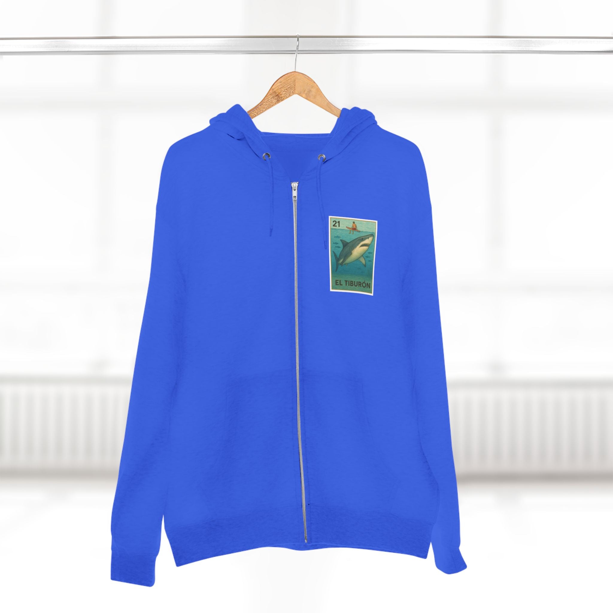 Shark Lotería Zip Hoodie